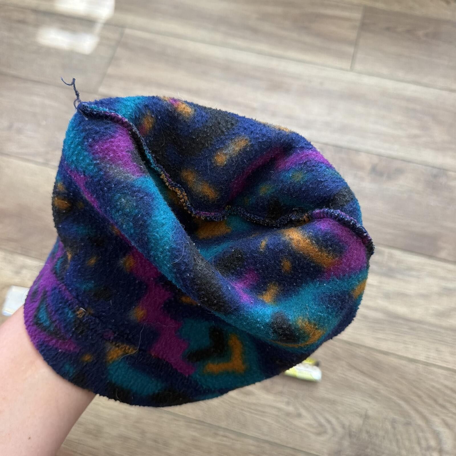 Other Vintage Fleece Beanie Geometric Abstract Ski Outdoor Size ONE SIZE - 5 Thumbnail