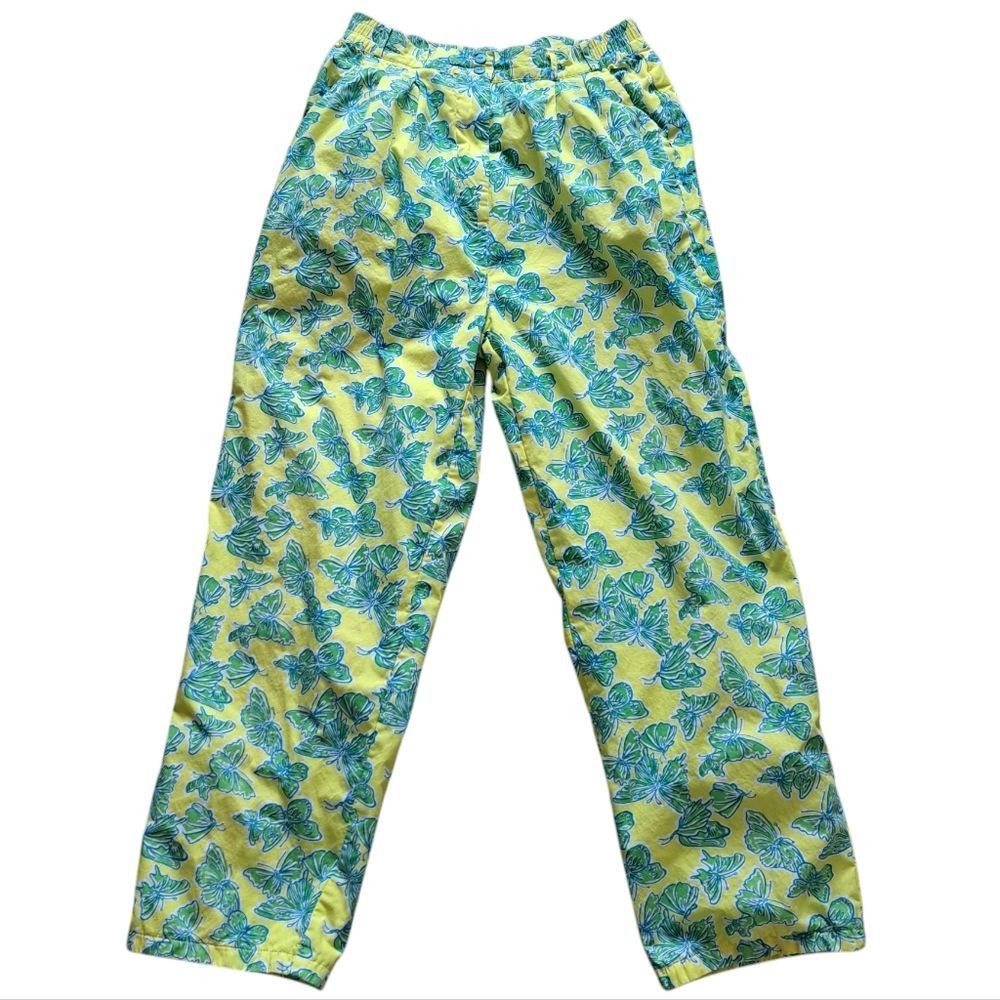 Lilly Pulitzer Vintage Lilly Pulitzer Butterfly Print Cotton High Waist Y2K Size 30" / US 8 / IT 44 - 1 Thumbnail