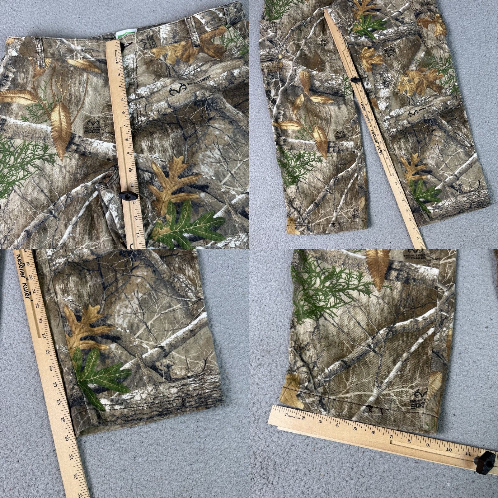 Realtree Realtree Sweatpants Mens Adult XL Green Camouflage Fleece Cotton Blend Straight Leg Cargo Size US 36 / EU 52 - 9 Thumbnail