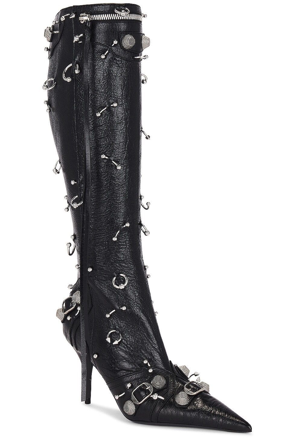 Balenciaga Balenciaga pierced Cagole 90mm boots in leather Size US 6 / IT 36 - 2 Thumbnail