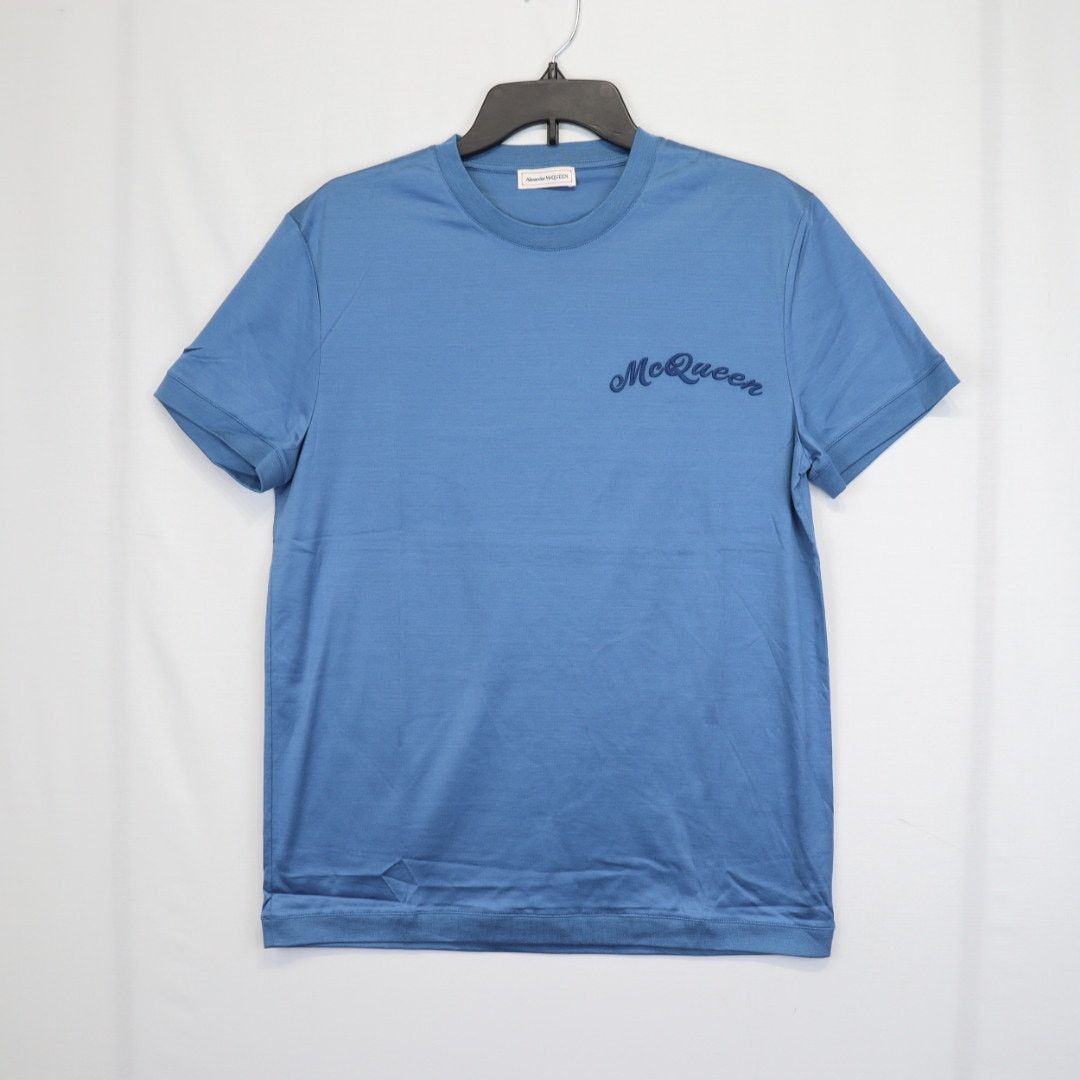 Alexander McQueen o1rshd1 ***Defective / T-Shirt in Blue Size US S / EU 44-46 / 1 - 1 Thumbnail