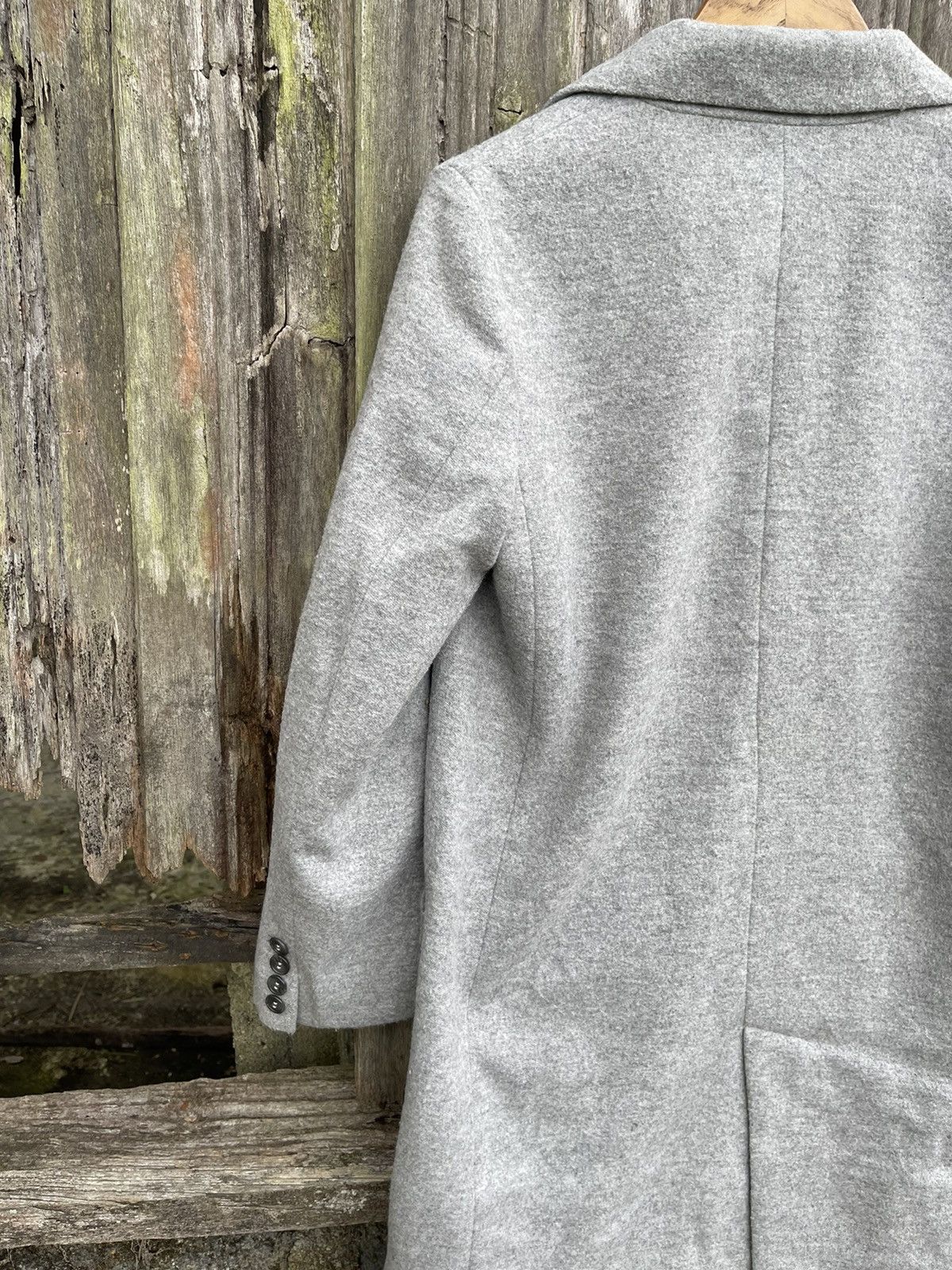 Global Work Global Work Grey Wool Blend Overcoat Classic Fit – Size M Size M / US 6-8 / IT 42-44 - 12 Thumbnail