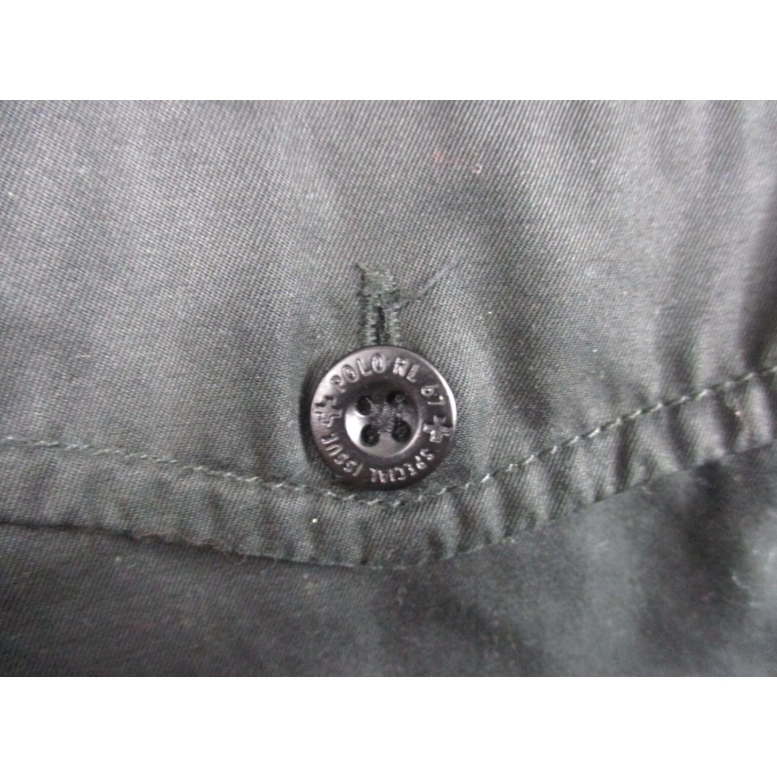 Polo Ralph Lauren Polo Ralph Lauren R2 Military Shirt XL Black Loop Collar Metal Zipper Shirt Mens XL Black Polo Ralph Lauren R2 Military Shirt Metal Zipper Loop Collar Size US XL / EU 56 / 4 - 7 Thumbnail