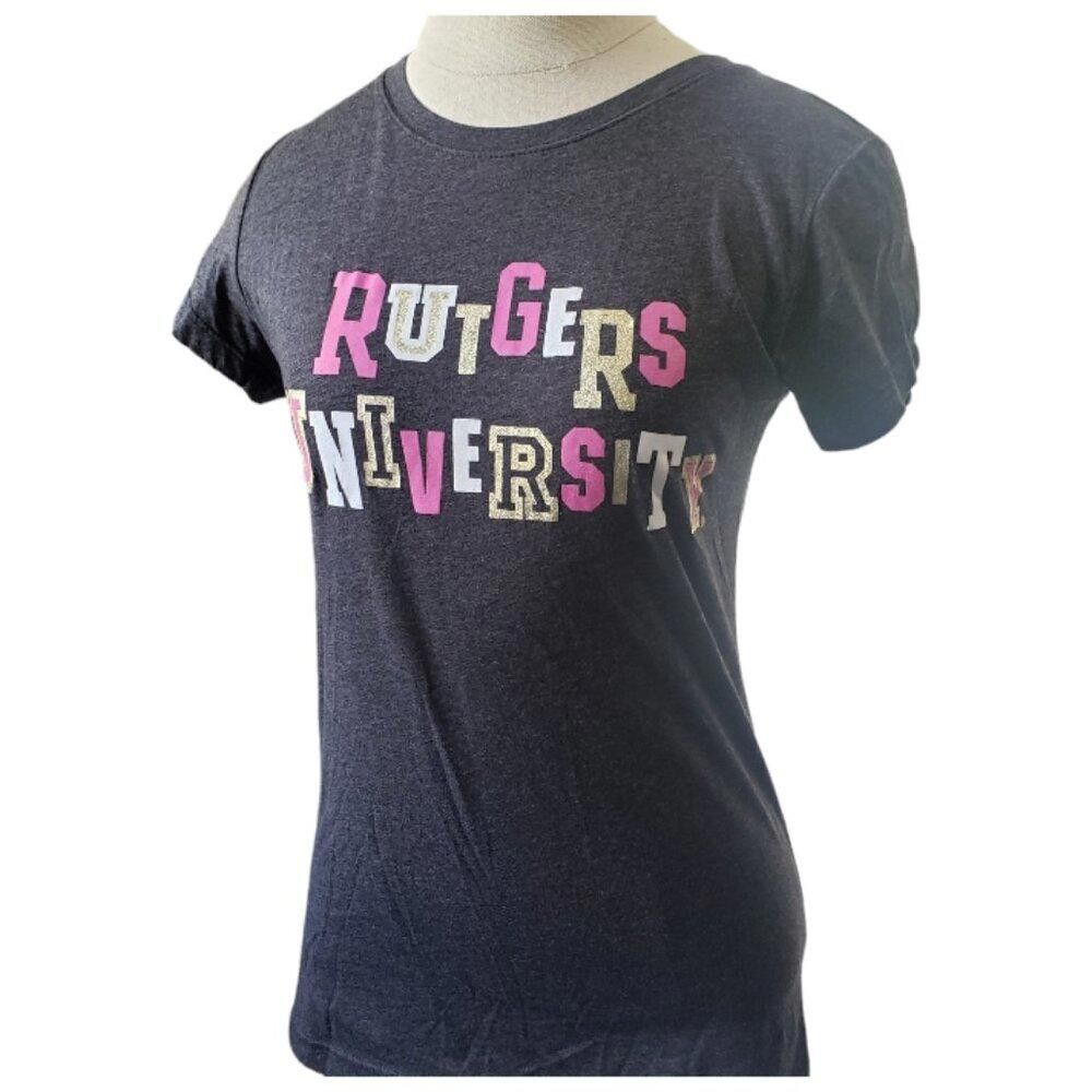 Designer CT1650 "Rutgers University" Ladies Grey T-shirt Size L / US 10 / IT 46 - 2 Thumbnail