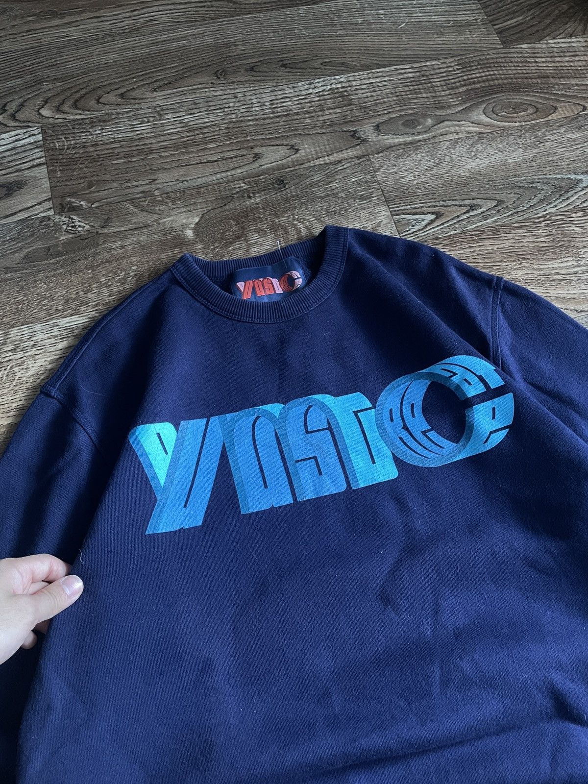 Japanese Brand YMC blue sweatshirt vintage 90s streetwear Y2K big logo Size US M / EU 48-50 / 2 - 3 Thumbnail
