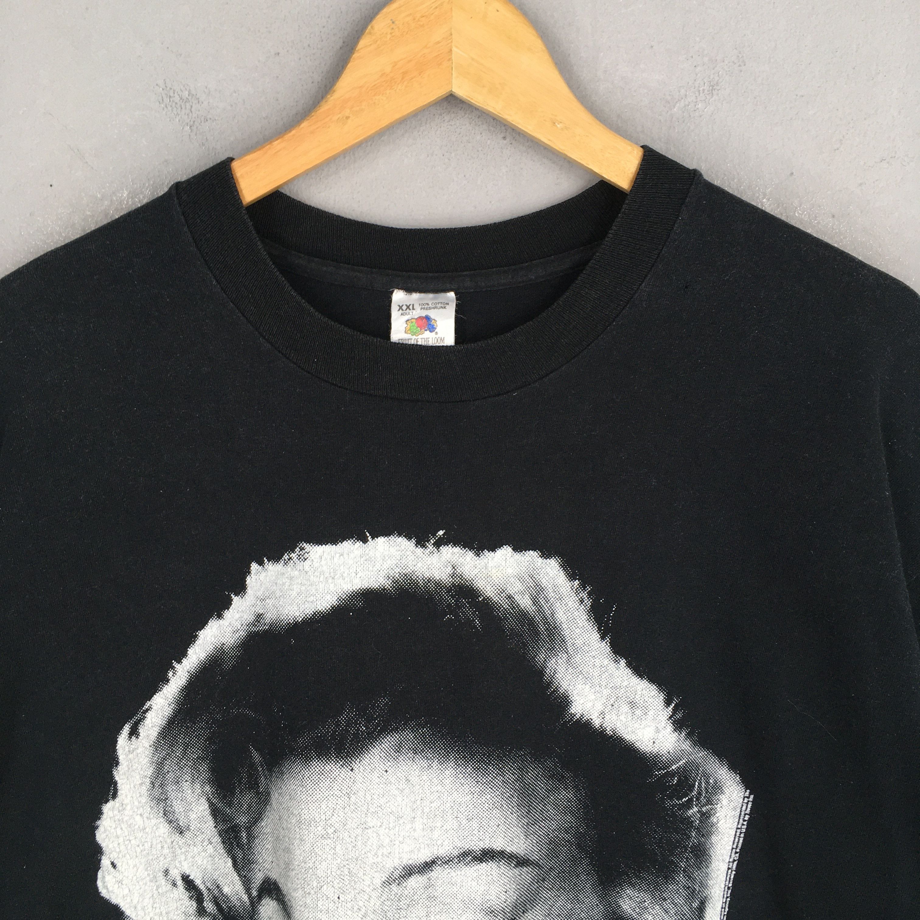 Fruit Of The Loom × Vintage Vintage 90s Iconic Marilyn Monroe Black T shirt XXLarge Size US XXL / EU 58 / 5 - 2 Thumbnail