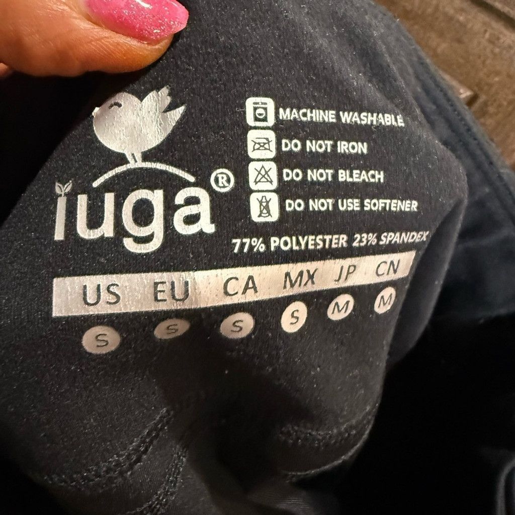 Other Iuga Black Capris Stretchy Activewear Size 26" / US 2 / IT 38 - 4 Thumbnail