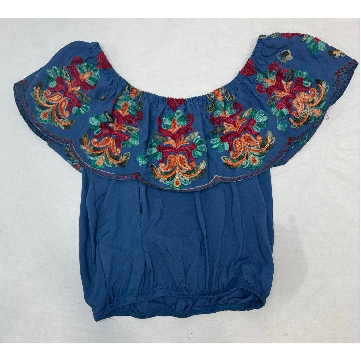 Other Boho Surf Gypsy Floral Off Shoulder Shirt NWOT Medium Size M / US 6-8 / IT 42-44 - 1 Thumbnail