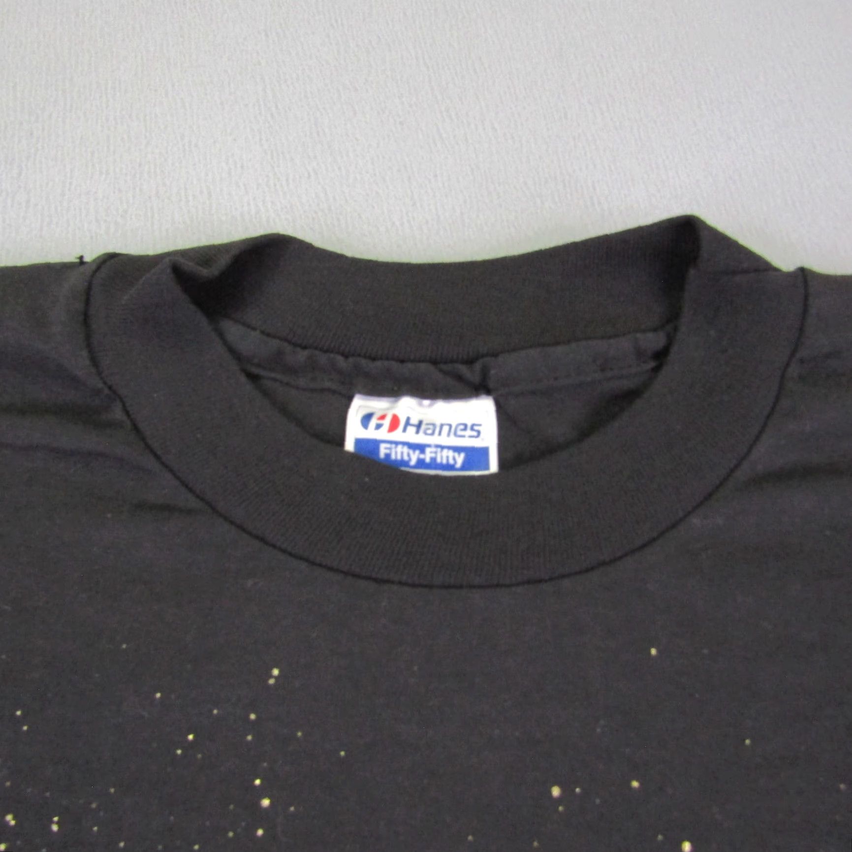 Hanes VINTAGE Hanes Halloween Shirt Mens XL Black Cat Pumpkin 90s Graphic Print Short Sleeve T-Shirt Crew Neck Size US XL / EU 56 / 4 - 2 Thumbnail