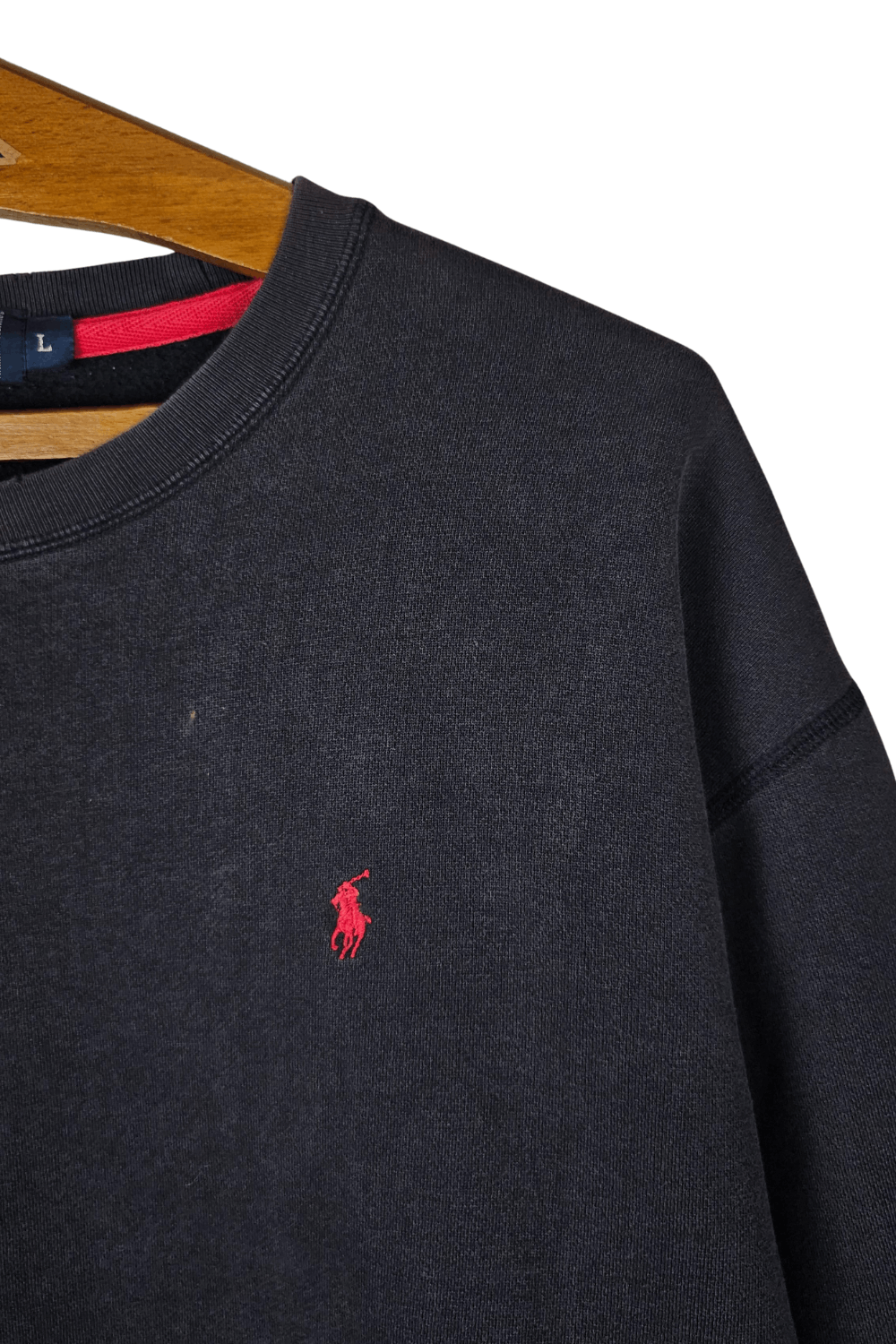 Polo Ralph Lauren 1998 Polo RL Sun-Faded Small-Pony Crewneck – Saipan Era (L) Size US L / EU 52-54 / 3 - 8 Thumbnail