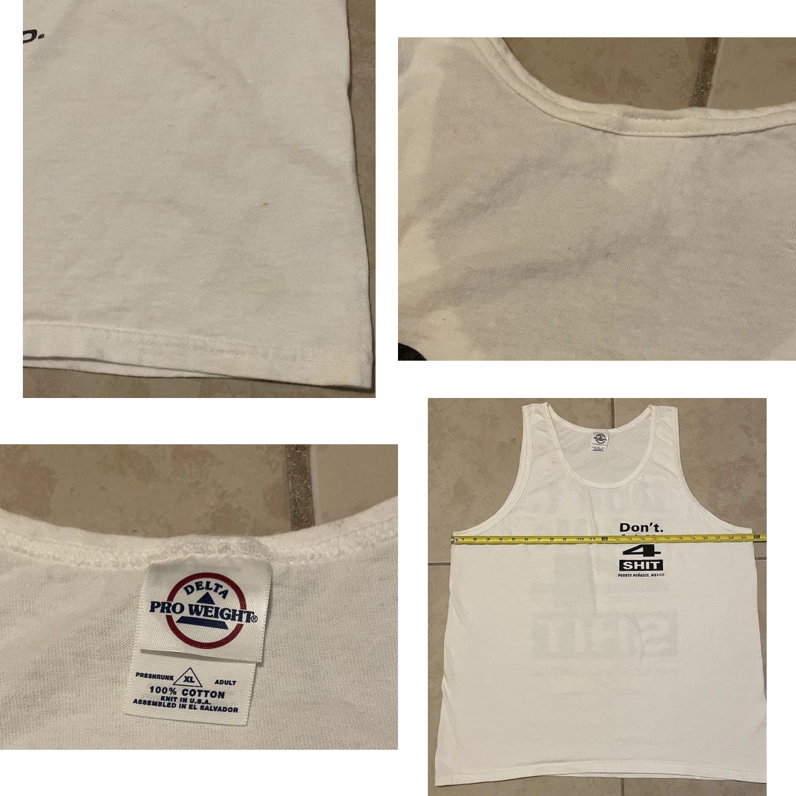 Vintage Vtg Don’t Ask Me For Sh*t Faded Tank Top XL Funny Saying Crude Joke Surf 90s Y2K T-Shirt Men White Apparel Tank Top Grunge Size US XL / EU 56 / 4 - 8 Thumbnail
