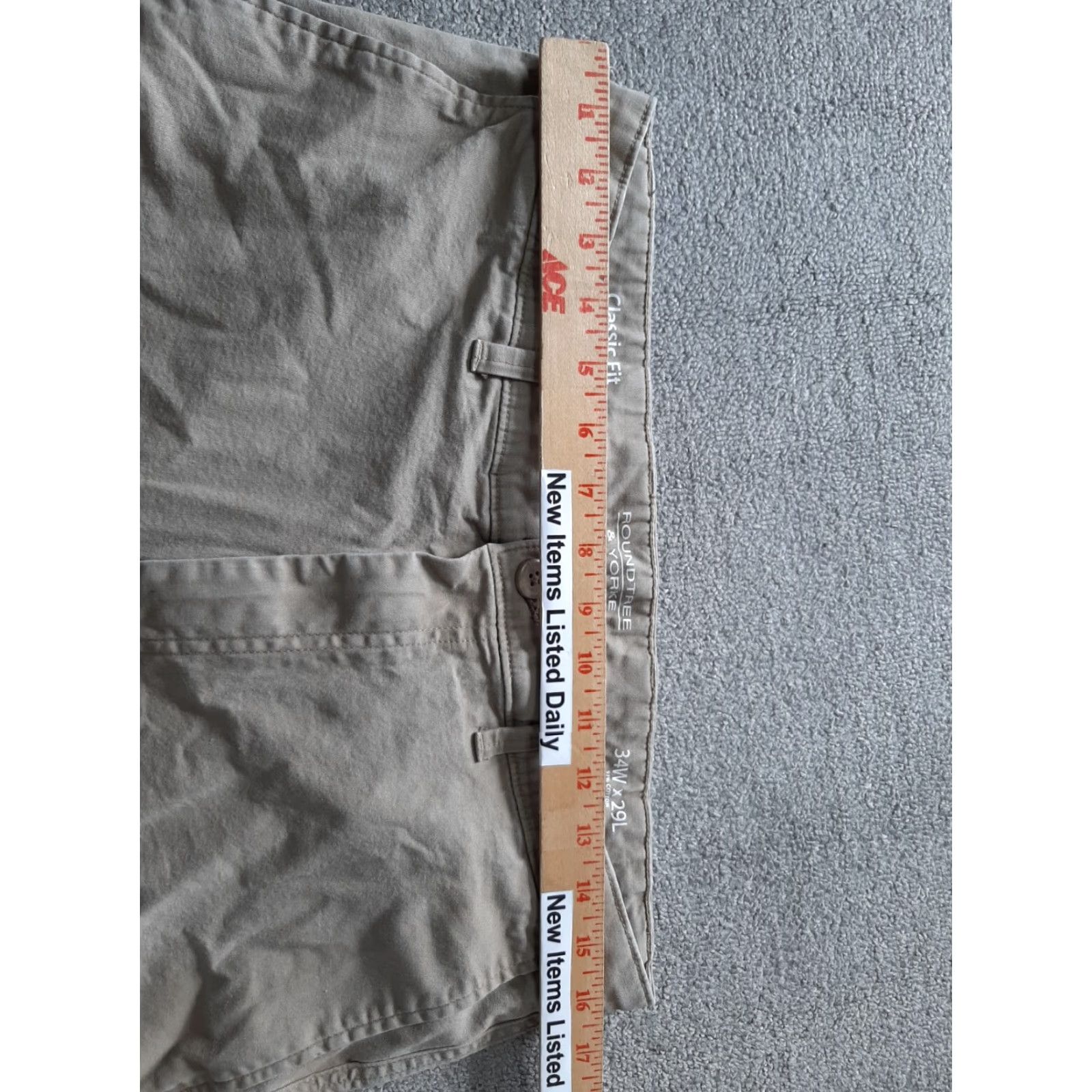 Roundtree & Yorke **ROUNDTREE & YORKE Mens Beige Chino Pants Size 34** User: ROUNDTREE & YORKE Mens Beige Chino Pants Size 34 Size US 34 / EU 50 - 3 Thumbnail