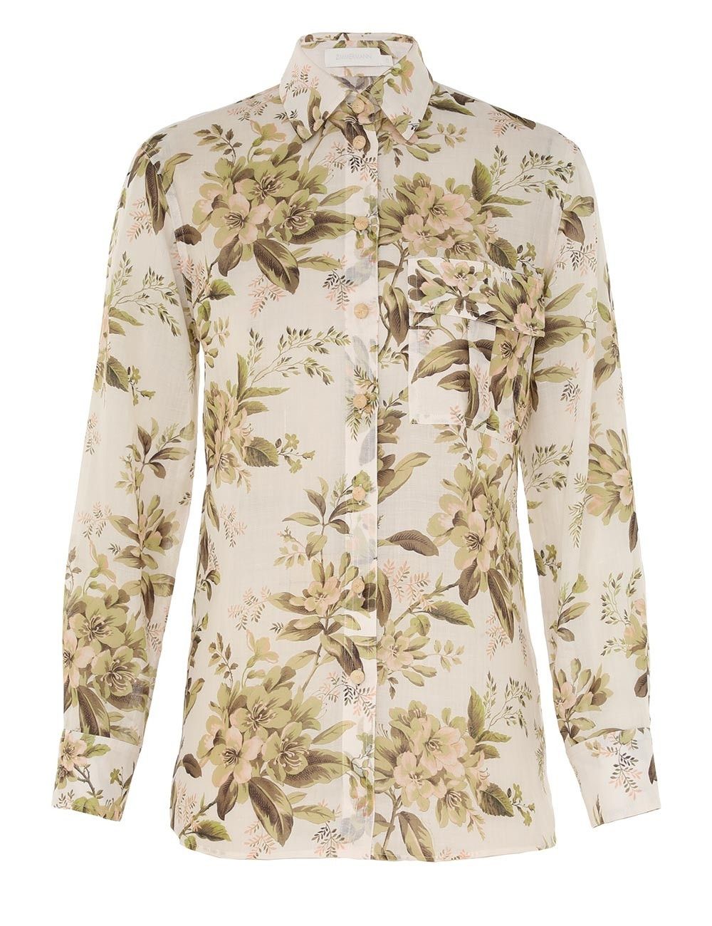 Zimmermann oc11z0525 Manstyle Shirt in Multicolor Size XS / US 0-2 / IT 36-38 - 1 Thumbnail