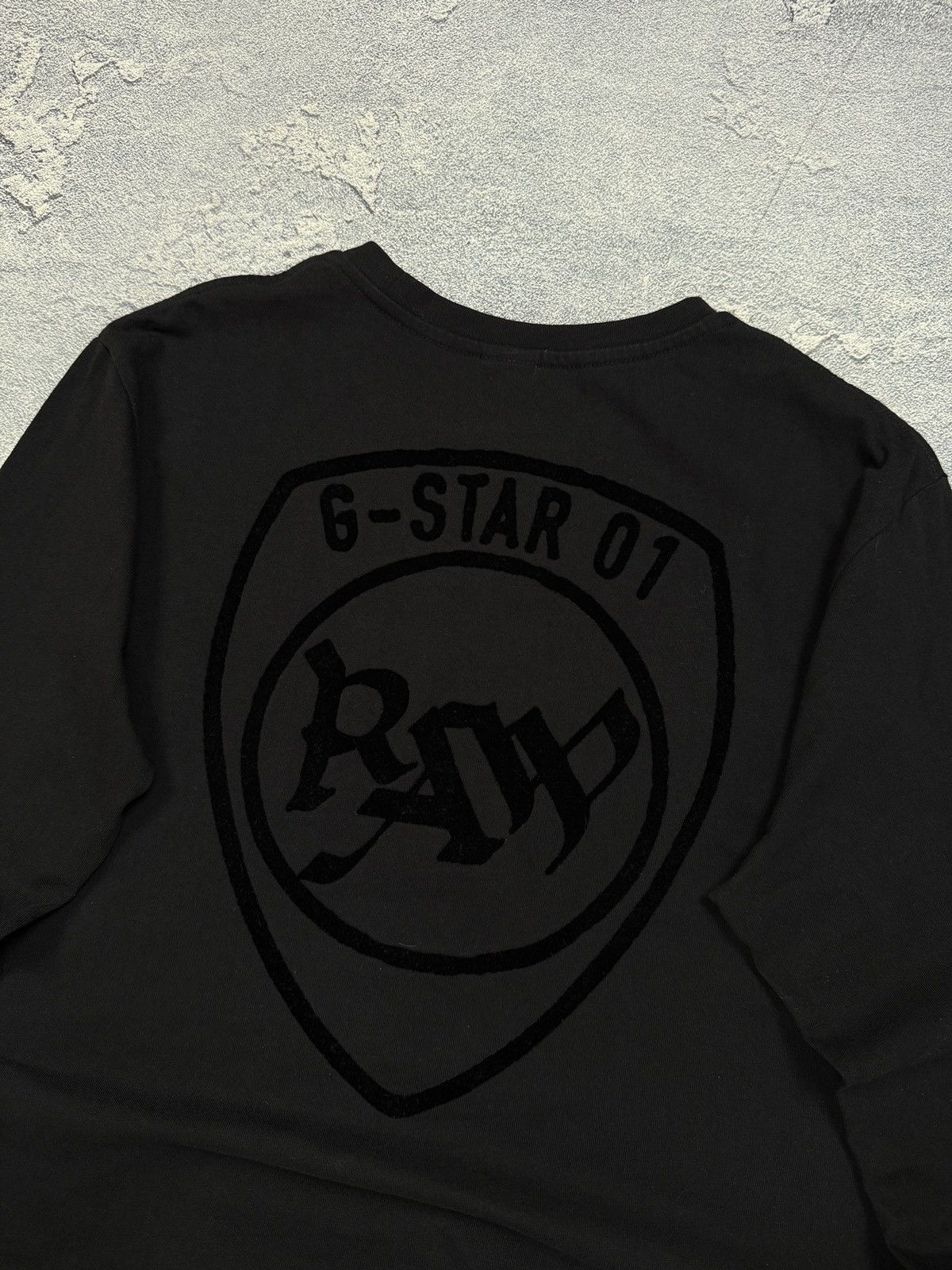 G-Star VINTAGE BIG LOGO G STAR RAW LONGSLEEVE T SHIRT Size US L / EU 52-54 / 3 - 3 Thumbnail