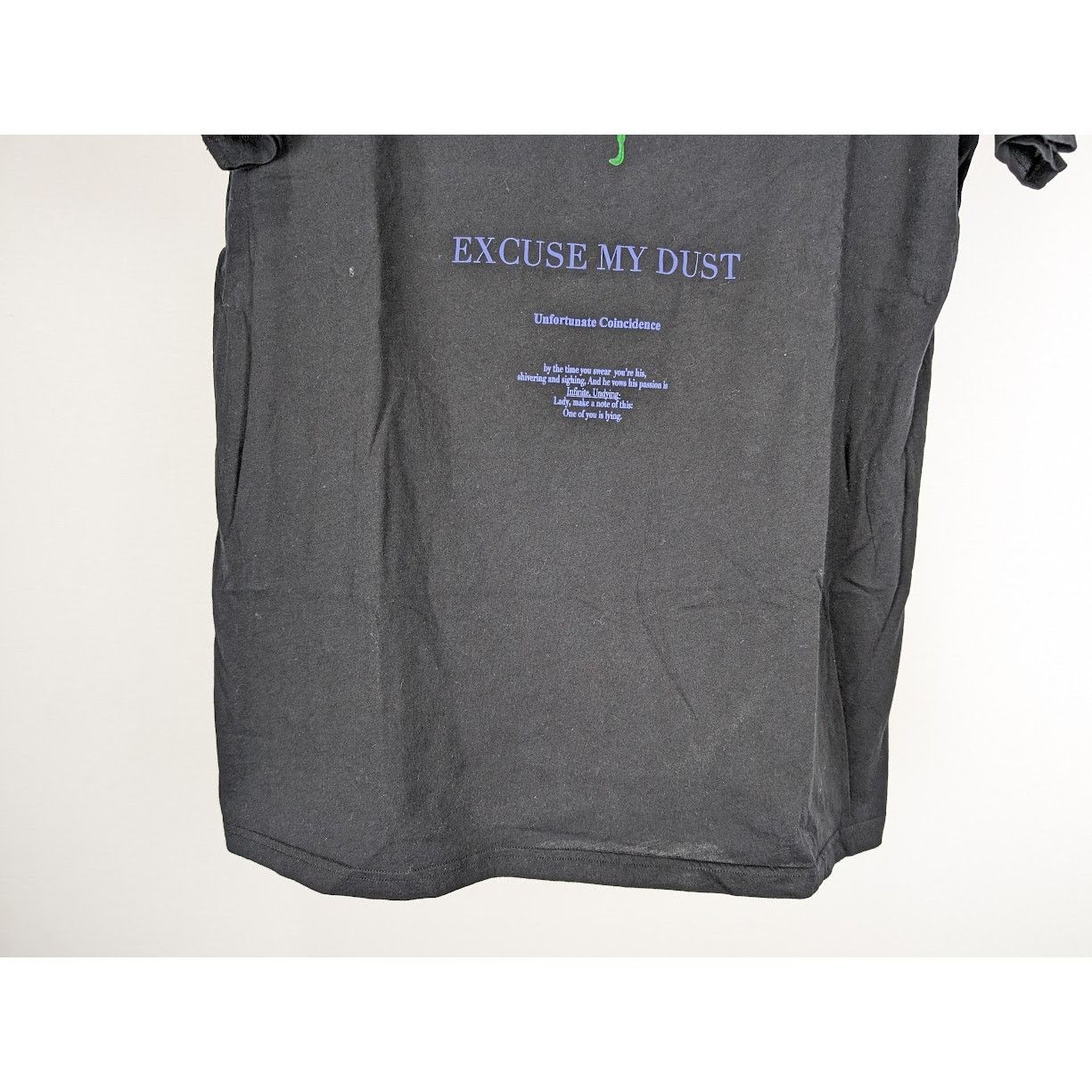 Haider Ackermann o1rshd1 Excuse My Dust Printed T-Shirt in Black/Green Size US S / EU 44-46 / 1 - 5 Thumbnail
