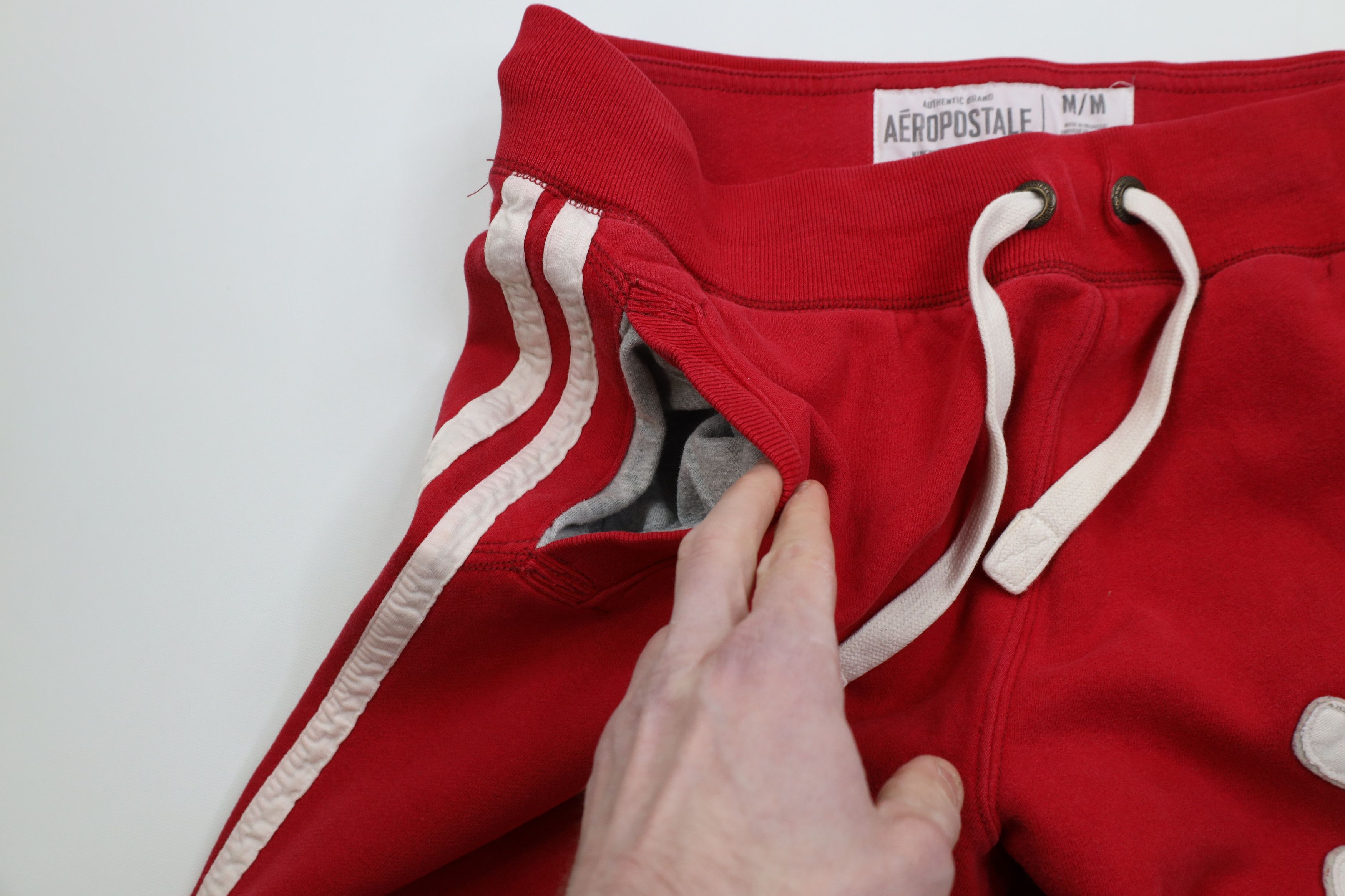 Aeropostale Vintage 90s Y2K Aeropostale Wide Leg Sweatpants Pants Red Size US 36 / EU 52 - 11 Thumbnail