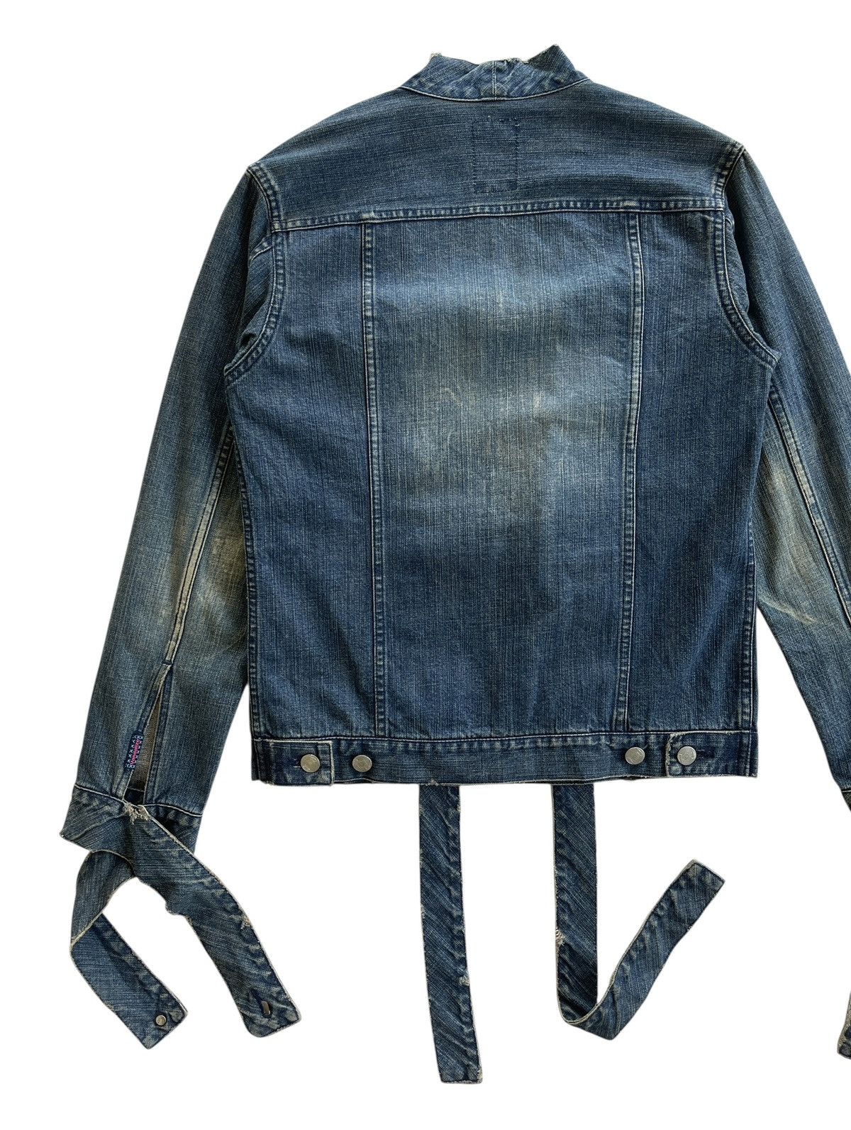 Vandalize Vandalize Distressed Bondage Denim Jacket Size M / US 6-8 / IT 42-44 - 10 Thumbnail