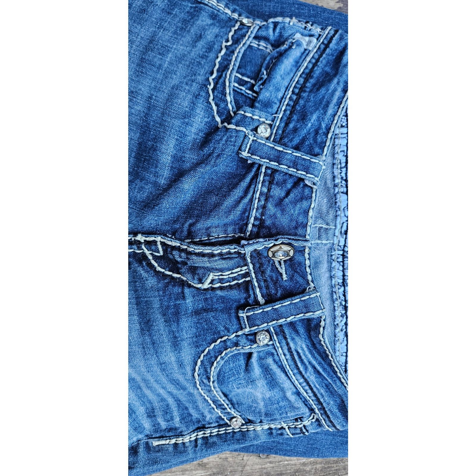 & Other Stories Back to School Jeans, Studded Pocket Studio5, Boot 5 x 33 Size 27" / US 4 / IT 40 - 12 Thumbnail