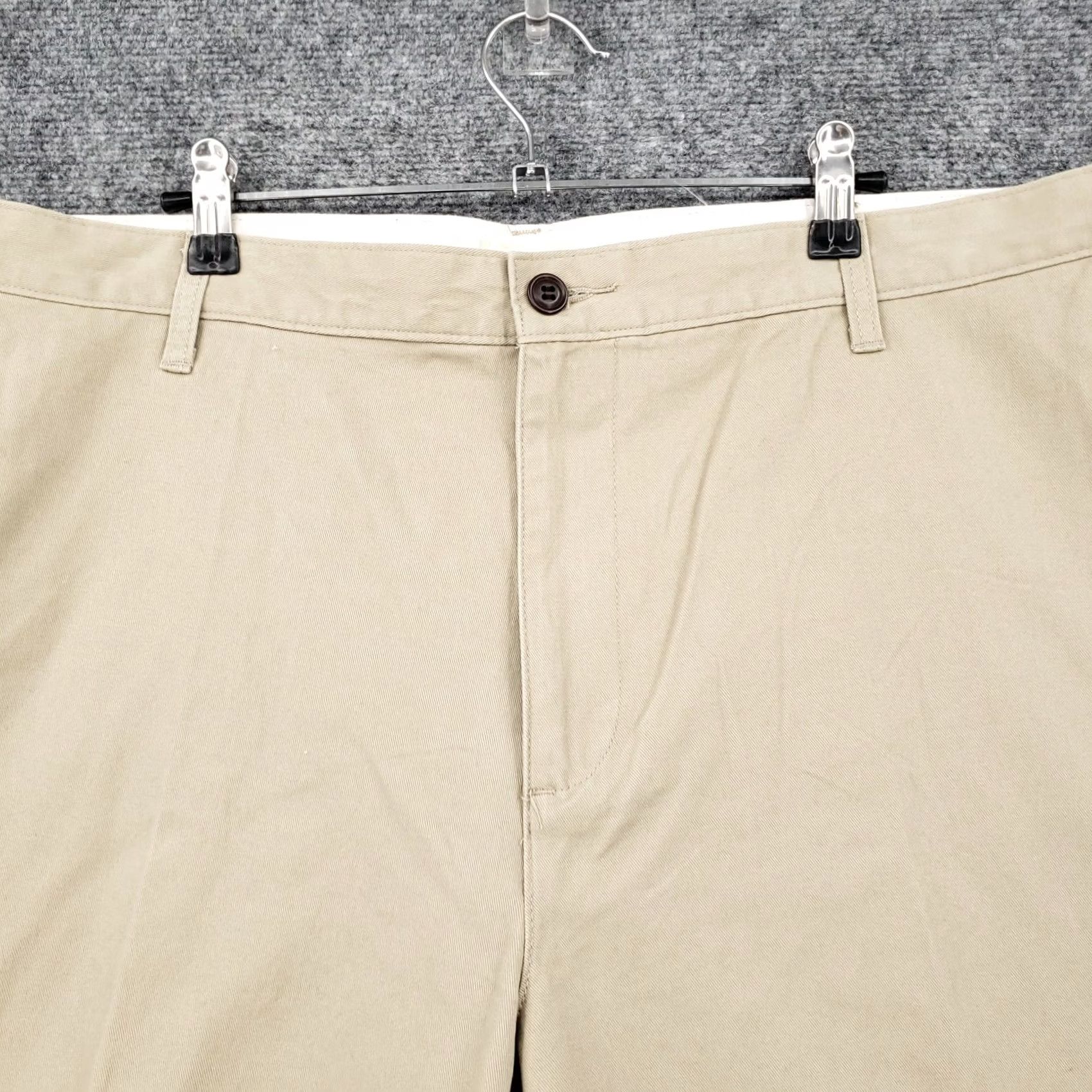 Dockers DOCKERS Beige 40 Slim/Regular Chino Shorts Men Flat Front Zip Fly Twill Pocket Bermuda Casual Workwear Beach Outdoor Size US 40 / EU 56 - 3 Thumbnail