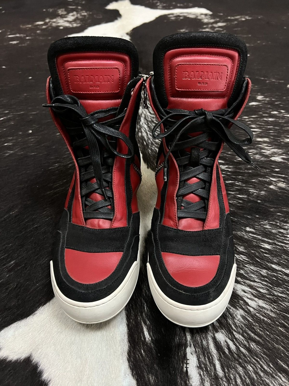 Balmain Balmain FW15 Bred Logo Dunks Size US 9 / EU 42 - 3 Thumbnail