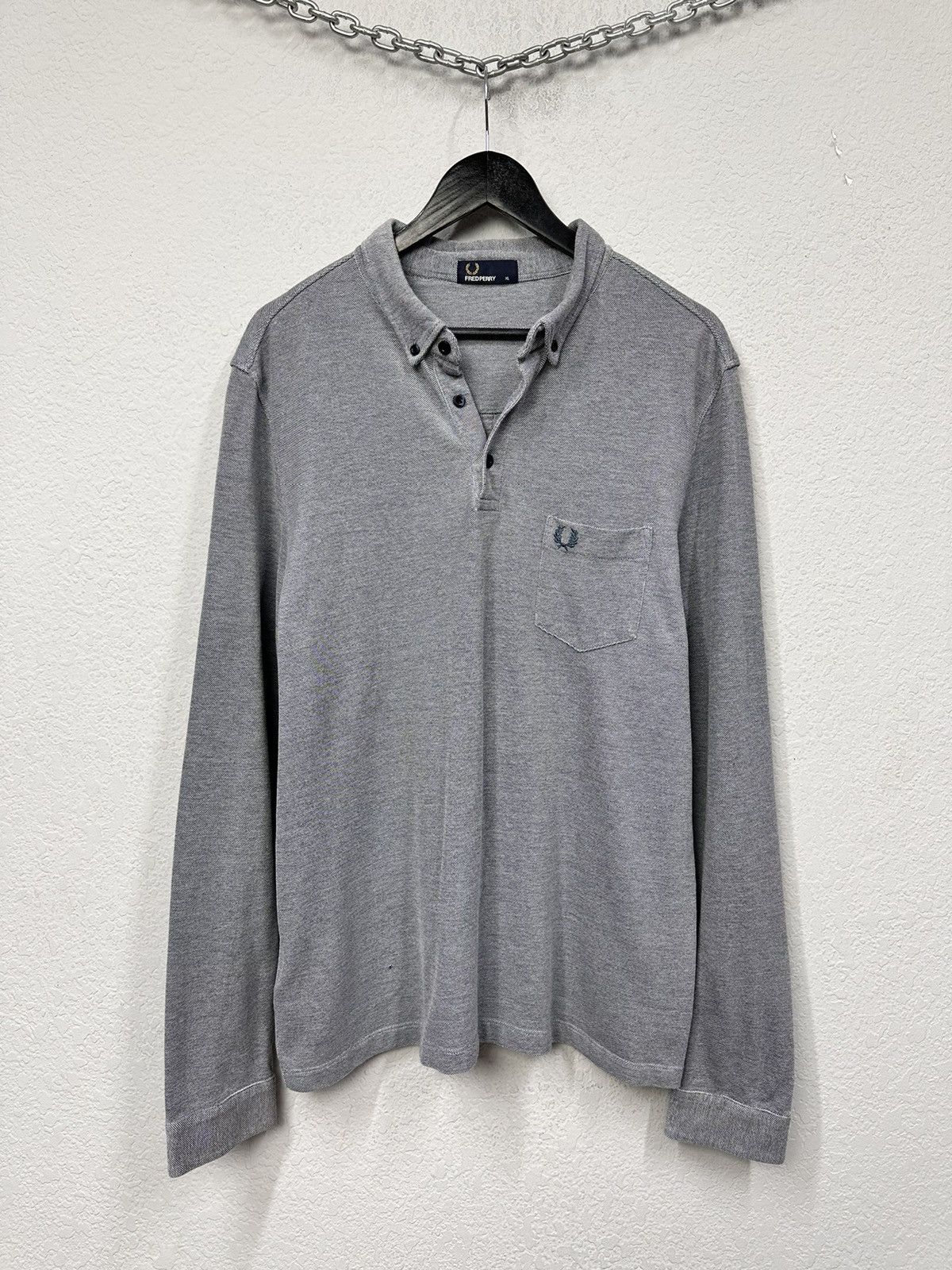 Fred Perry Vintage Fred Perry Long Sleeve Y2K Regby Hype Ralph Lauren Size US XL / EU 56 / 4 - 2 Thumbnail