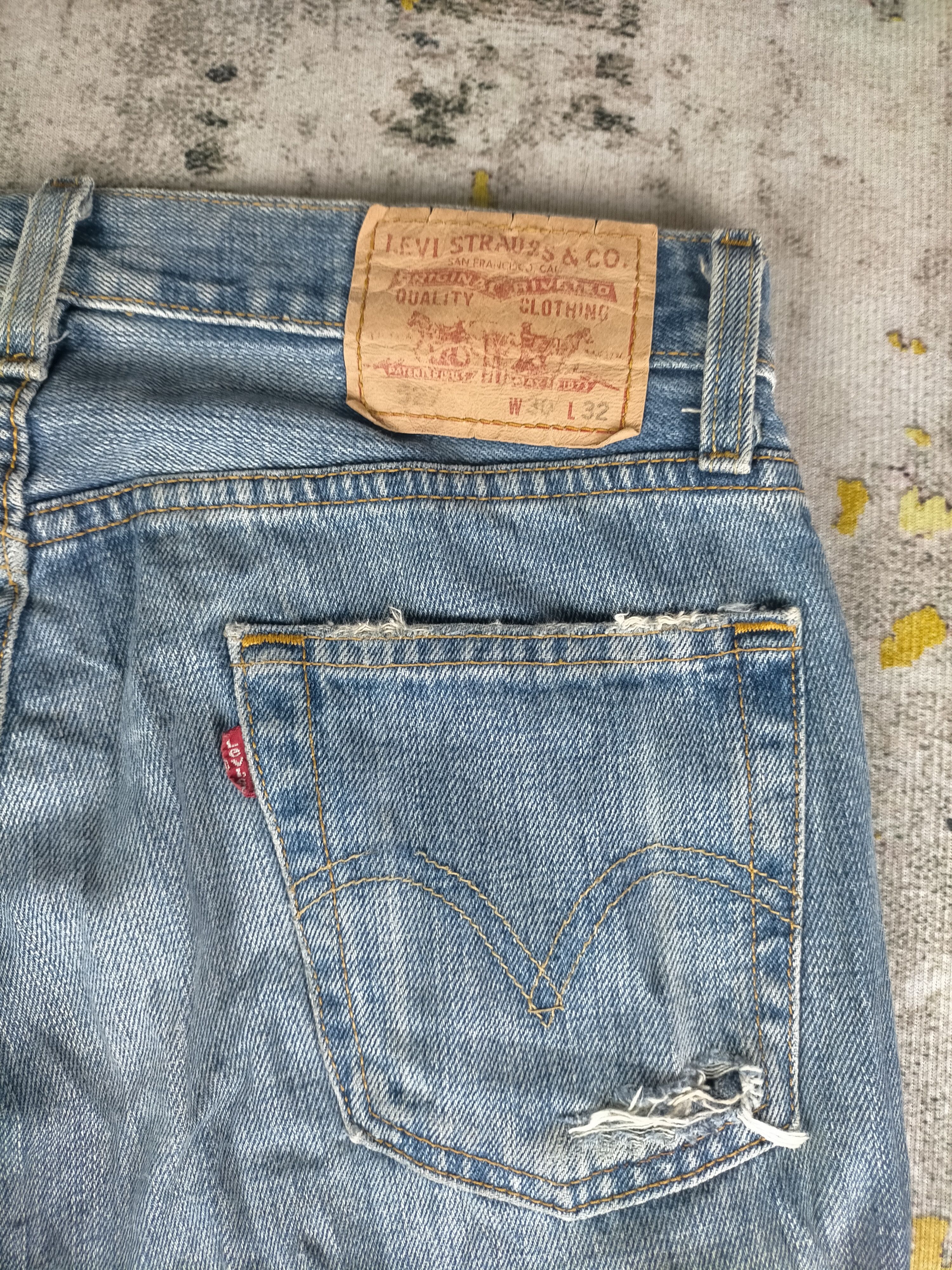 Levi's 🔥 Flared Rare Levis 527 Custom Distressed Trashed Jeans Size US 30 / EU 46 - 9 Thumbnail