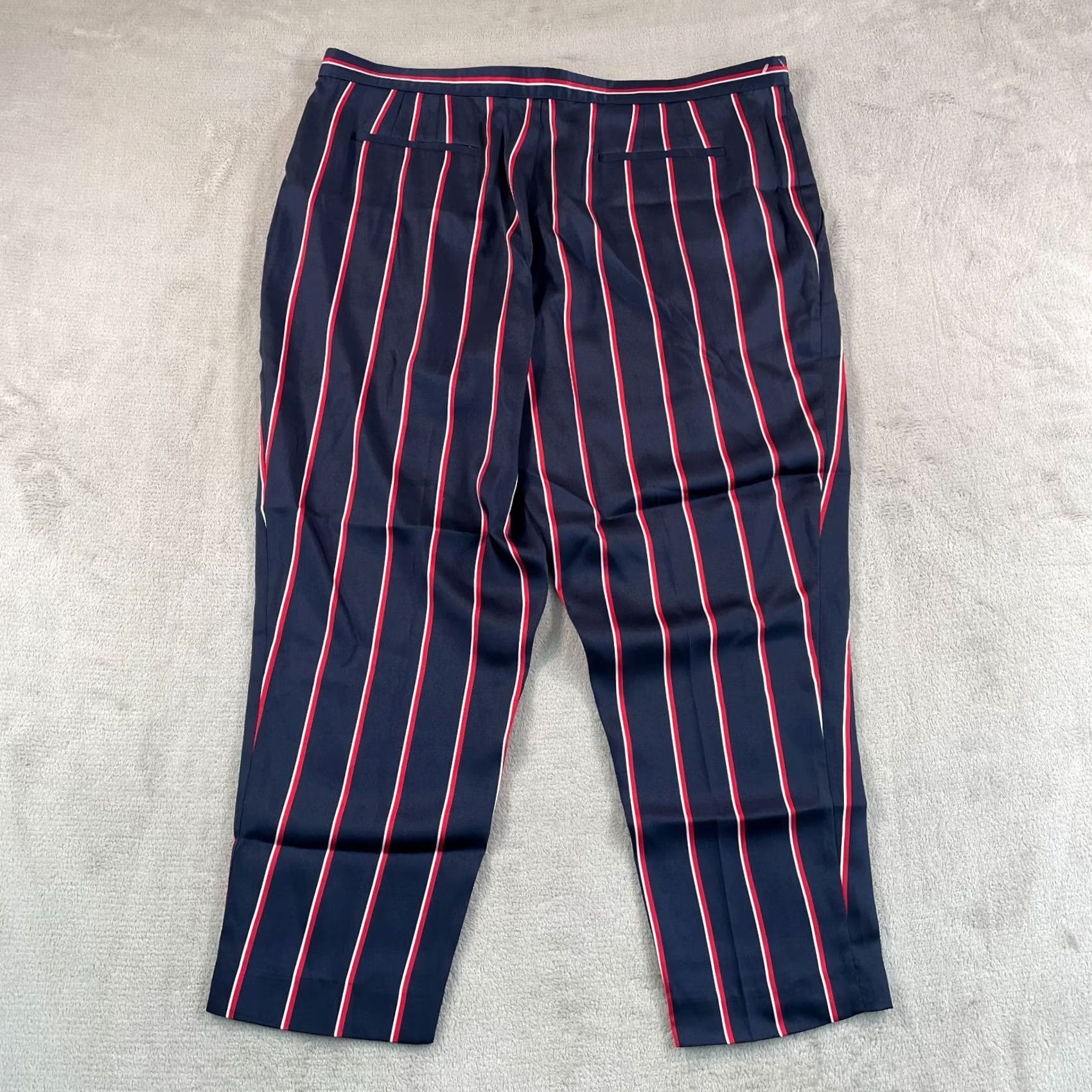 Ralph Lauren Lauren Ralph Lauren Alysse Pants Women 16 Navy Red Stripe Casual Lounge NWT Size 38" / US 16 / IT 52 - 5 Thumbnail