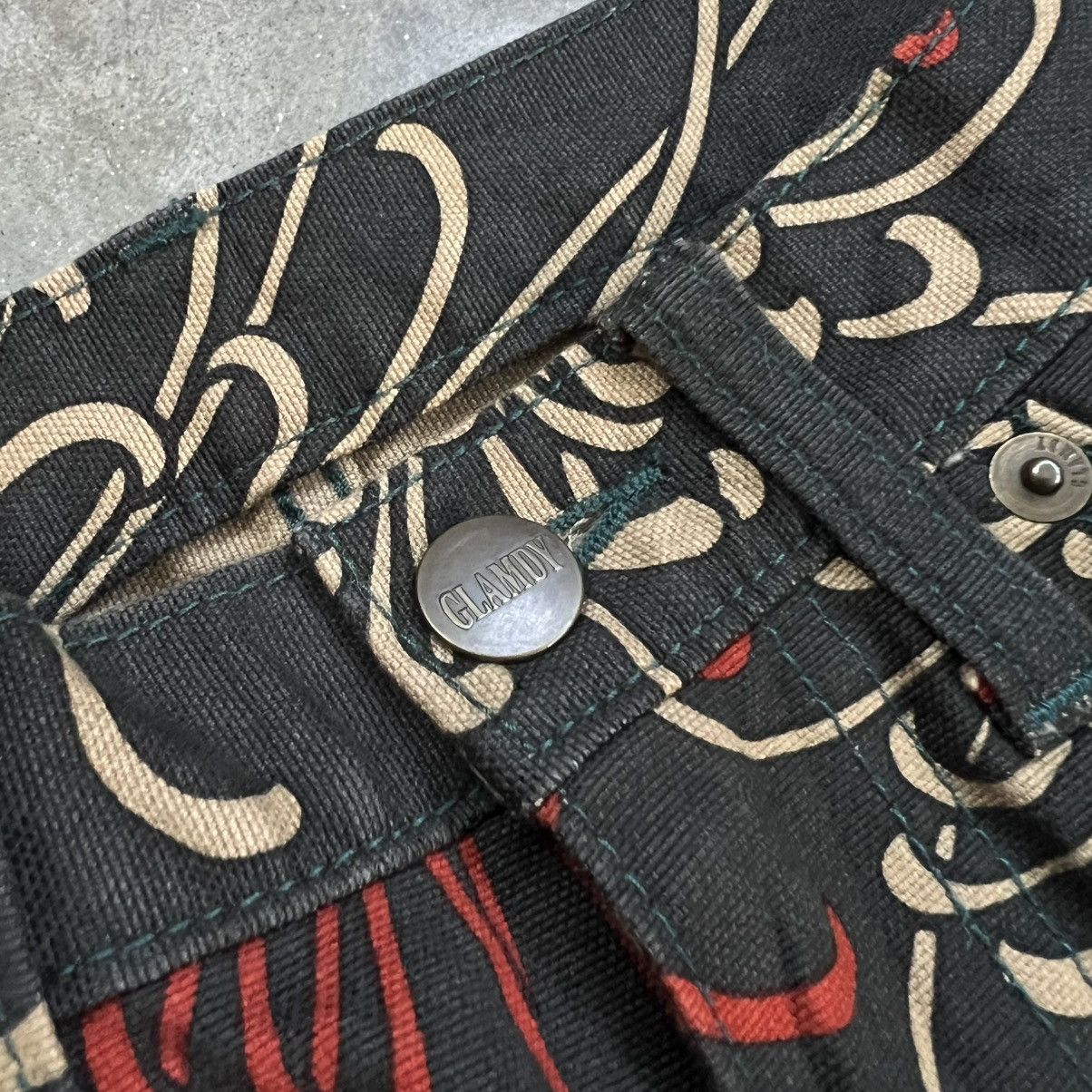 Hysteric Glamour 2000s Glamdy Floral Flared Jeans Size 26" / US 2 / IT 38 - 5 Thumbnail