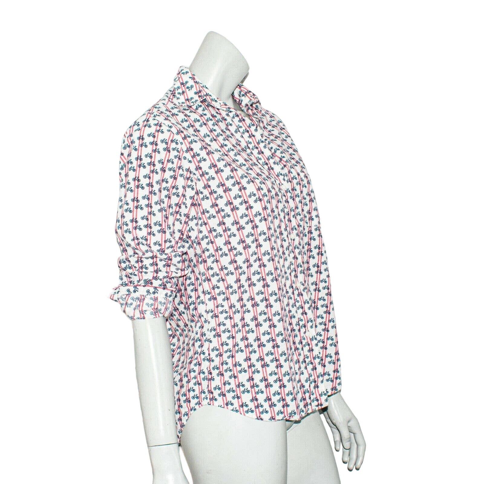 Anthropologie GRAYSON The HERO Bicycles Print Button up Shirt Size M / US 6-8 / IT 42-44 - 5 Thumbnail