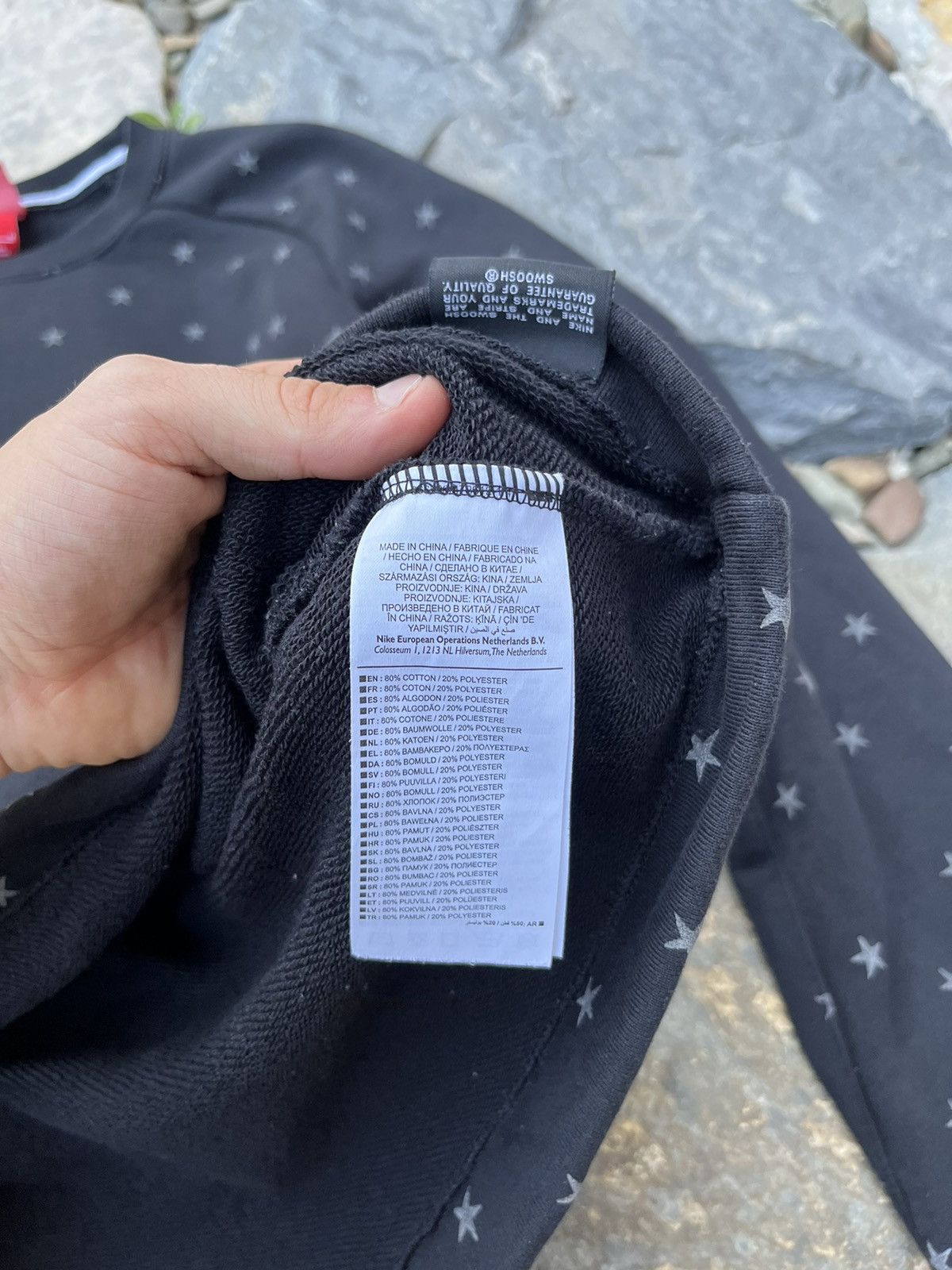 Nike × Vintage rare Nike AF1 Air Force 1 sweatshirt star all over print Size US M / EU 48-50 / 2 - 18 Thumbnail