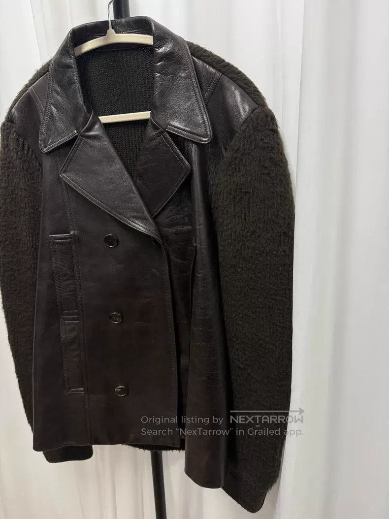Number (N)ine Number (N)ine Leather Patched Suit Jacket Size US L / EU 52-54 / 3 - 4 Thumbnail