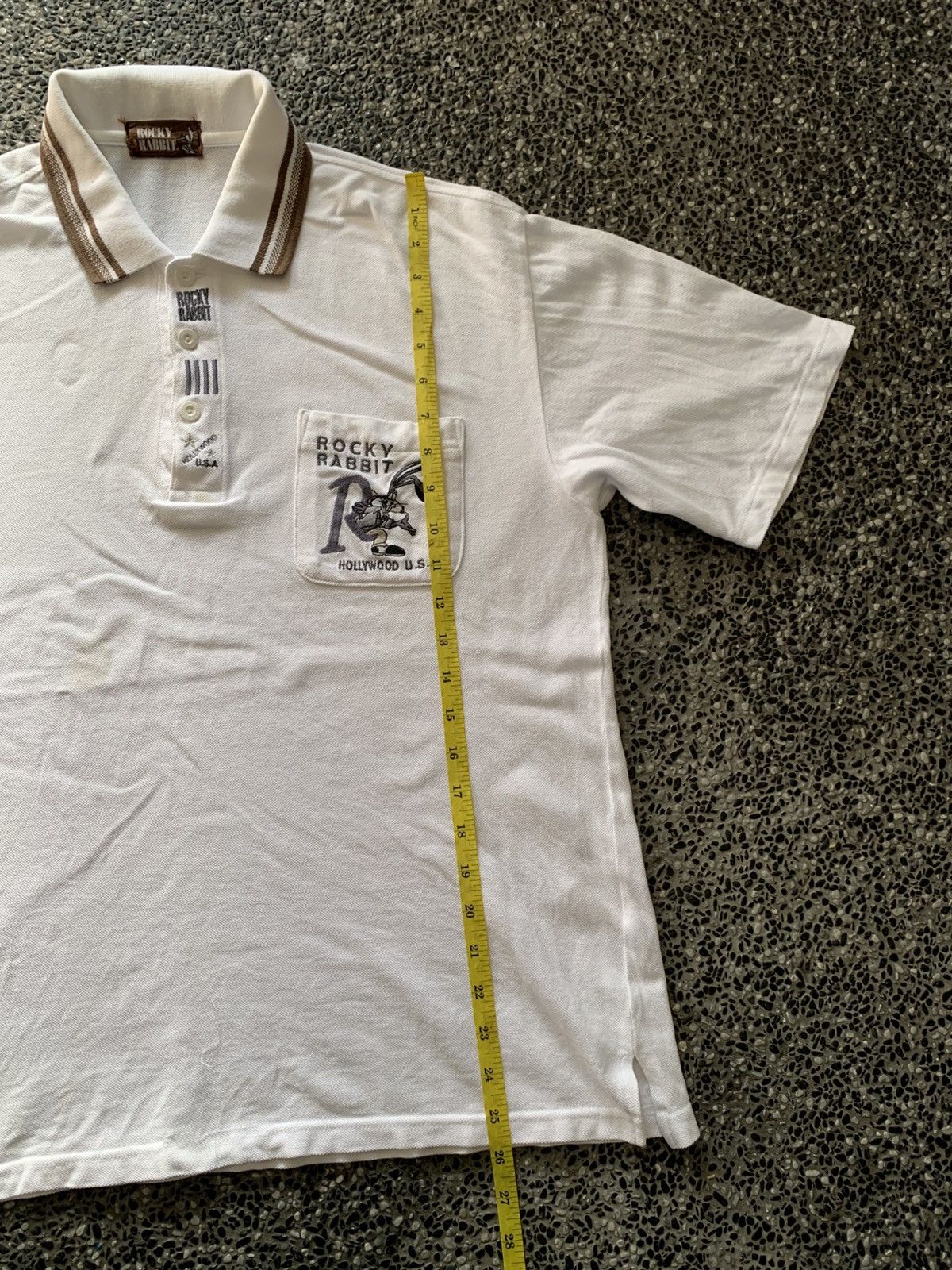 Vintage Vintage 90s Rocky Rabbit Hollywood USA Polo Shirt Size US L / EU 52-54 / 3 - 9 Thumbnail