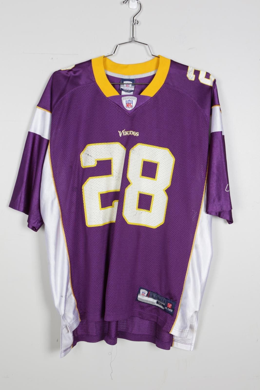 Reebok 08 Reebok NFL Equipment Vikings Peterson #28 Football Jersey Size ONE SIZE - 1 Thumbnail