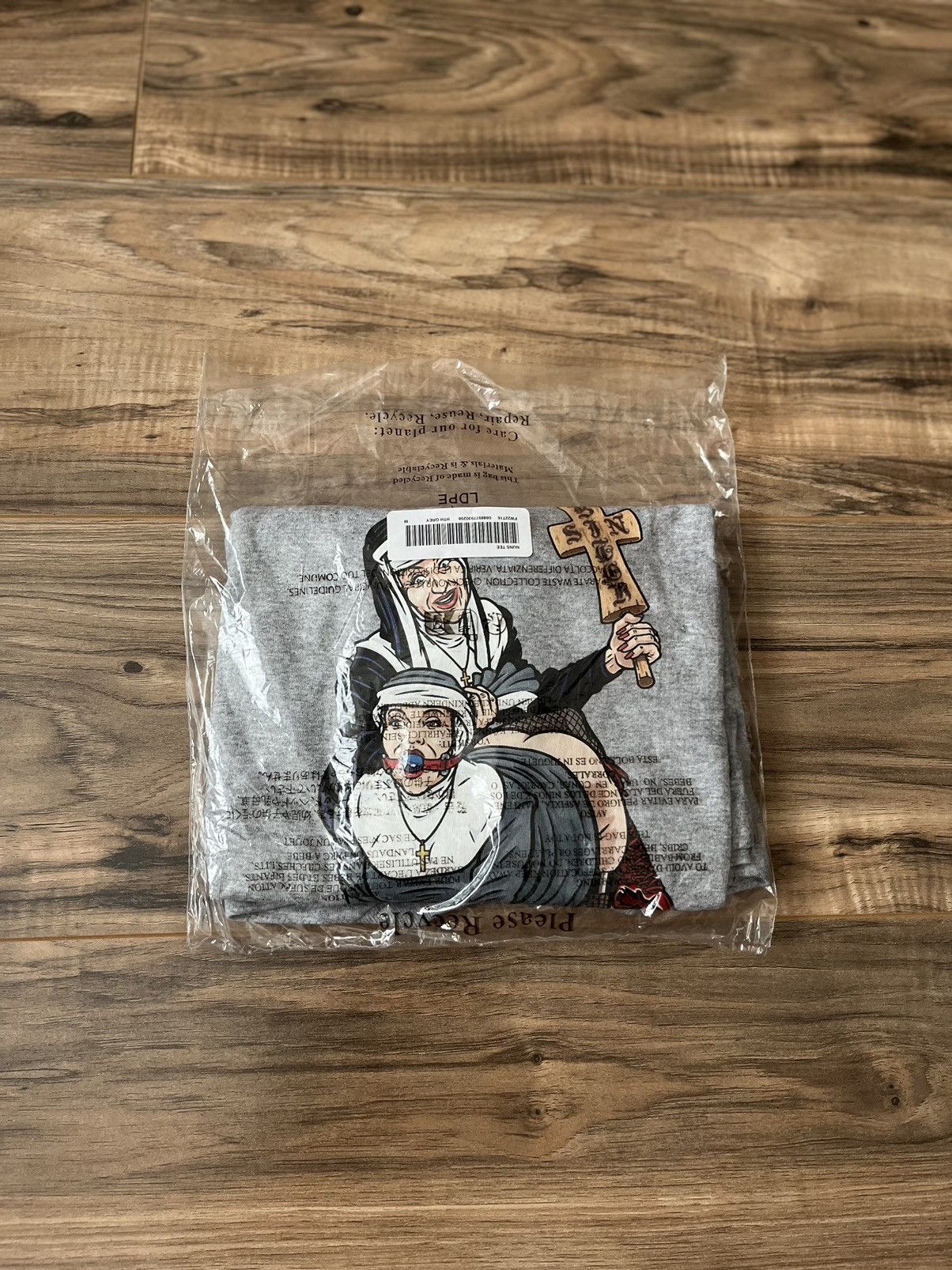 image of Supreme Nuns Tee in Heather Grey, Men's (Size Medium)