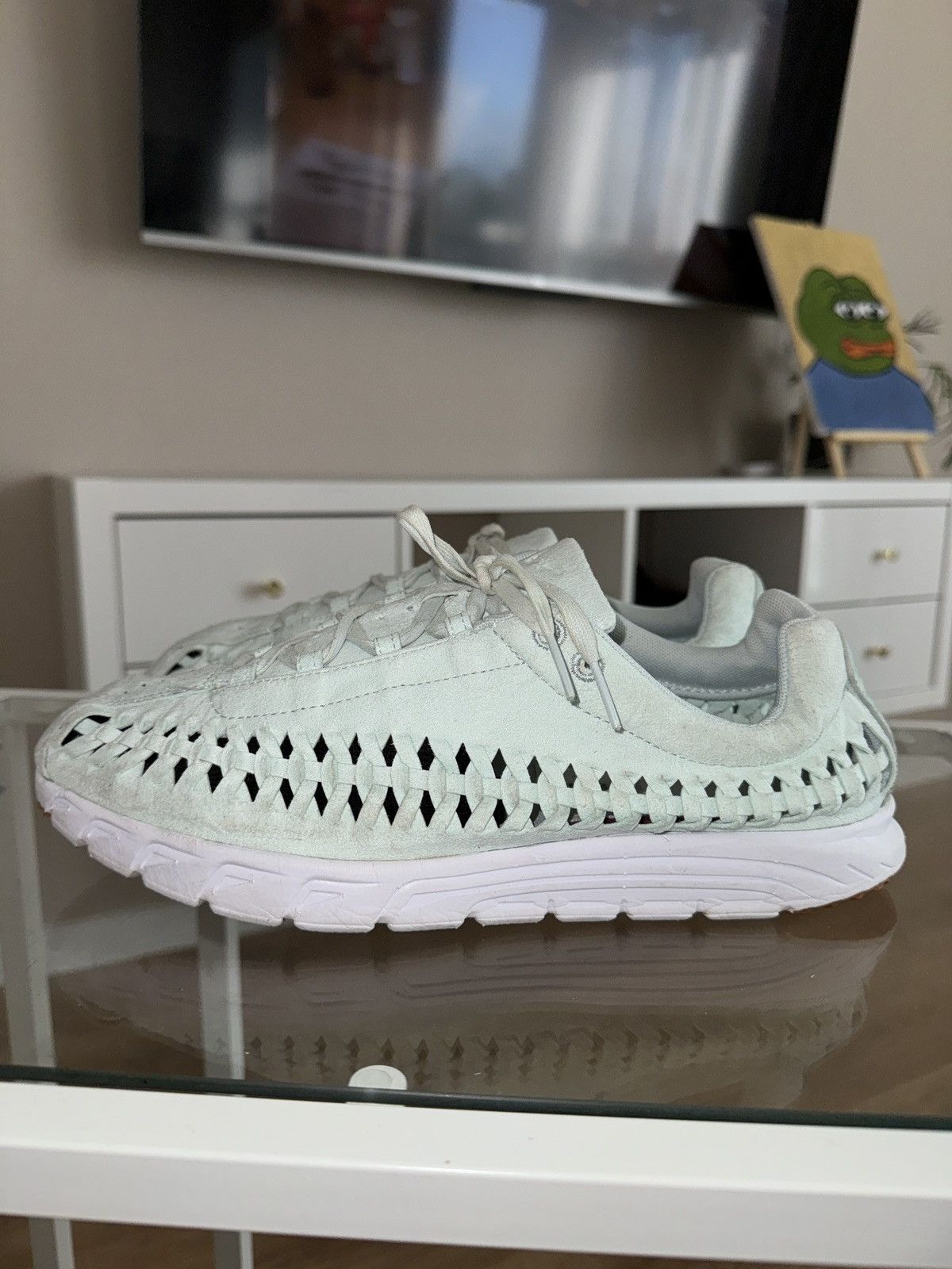 Nike Nike Mayfly Woven QS Shoes Fiberglass/White/Gum 919749-300 Size US 10 / EU 43 - 4 Thumbnail