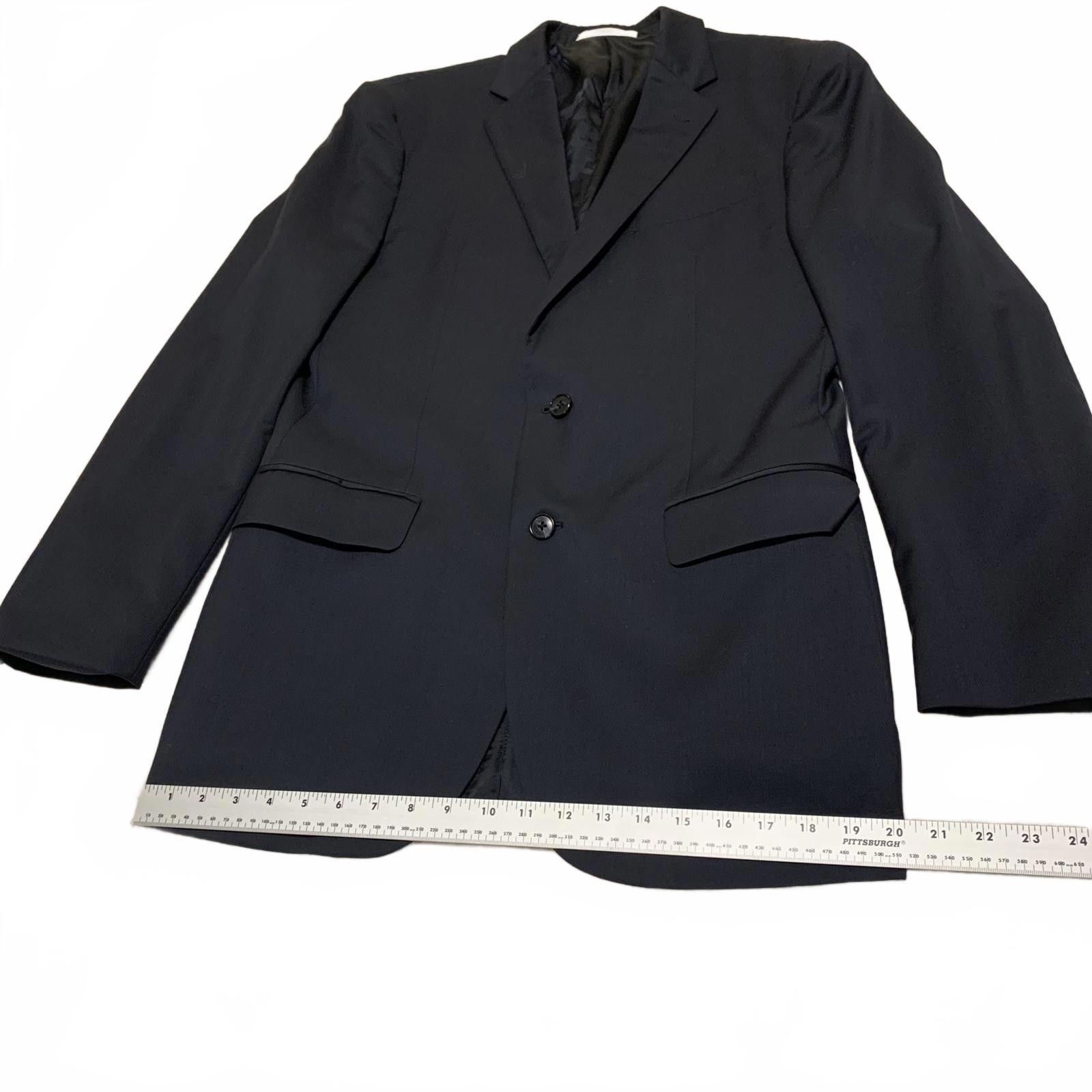 Joseph Abboud VTG Joseph Abboud 40L Black Wool Blazer Made in USA Size 40L - 6 Thumbnail
