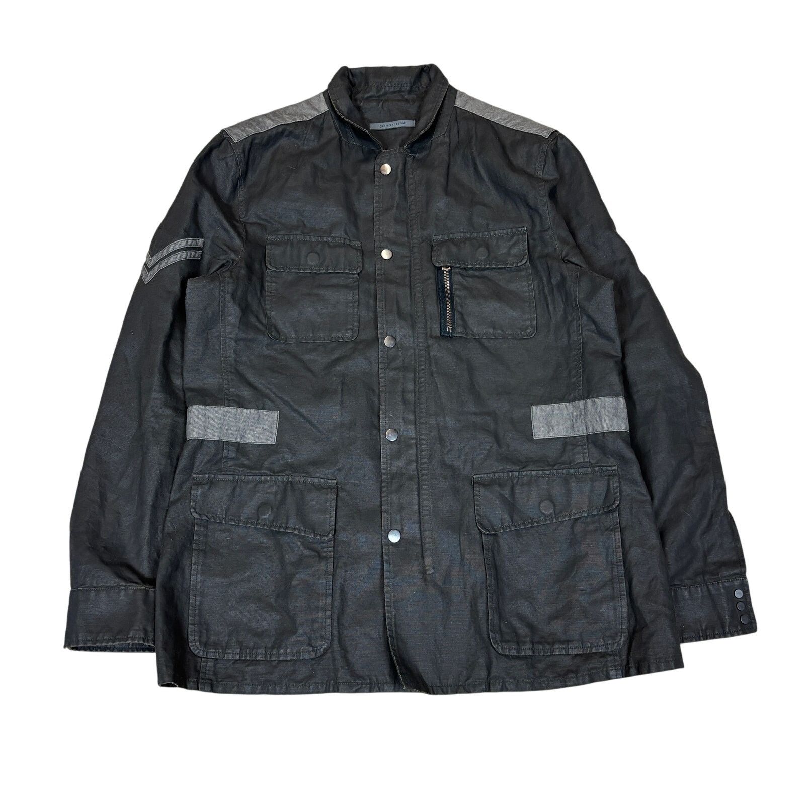 John Varvatos John Varvatos Waxed Cotton Linen Field Jacket Men's 52 Size US L / EU 52-54 / 3 - 1 Thumbnail