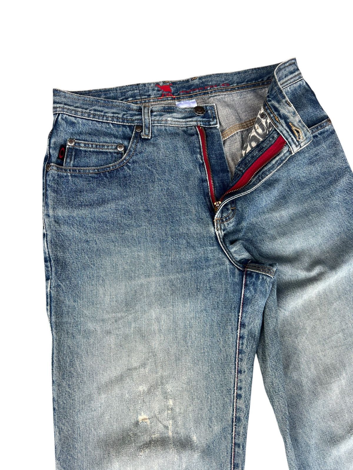 Oakley Vintage Oakley Industrial Denim Distressed Mud Jeans Size US 30 / EU 46 - 8 Thumbnail