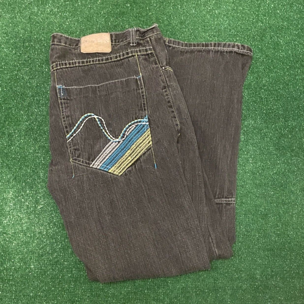 Vintage VINTAGE Red Ape Baggy Skater Grunge Jeans VTG Mens 42 Embroidered Wide-Leg 42x32 Distressed Jeans Mens Size US 42 / EU 58 - 5 Thumbnail