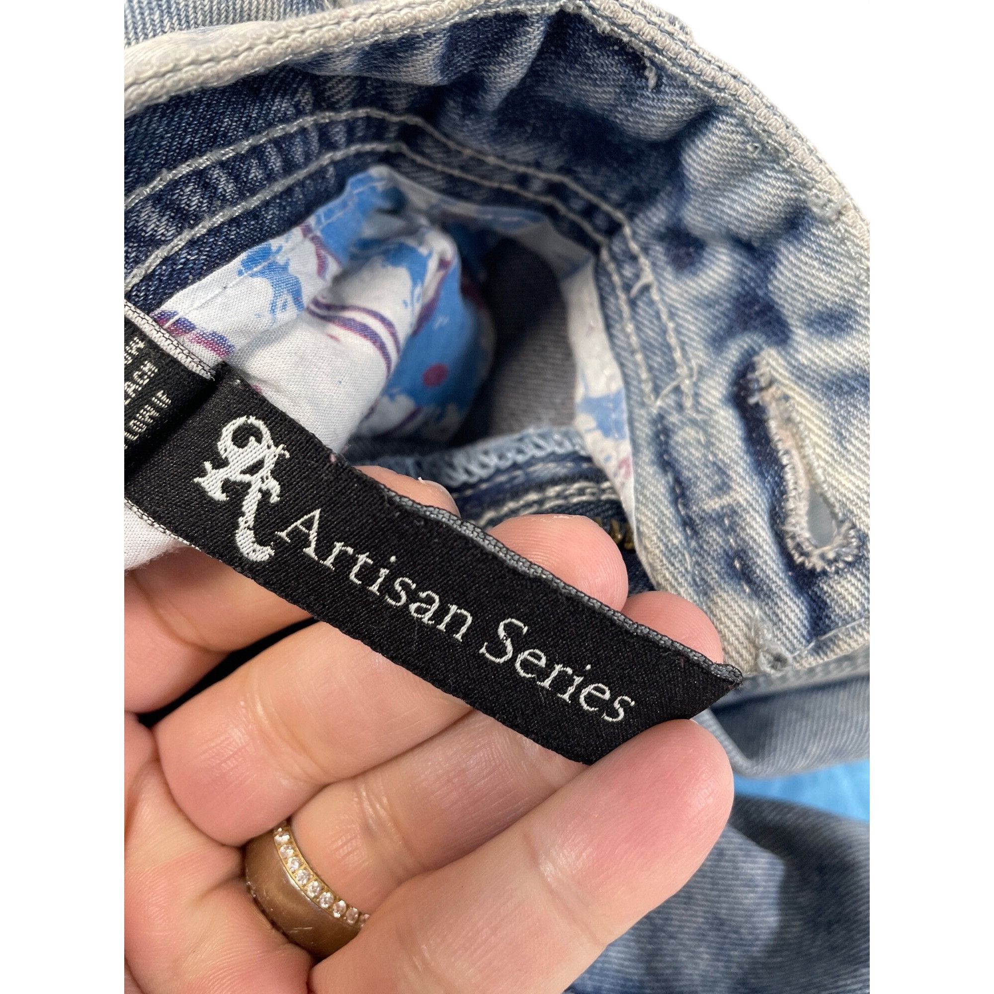 Jordan Craig Jordan Craig Artisan mens blue grunge distressed jeans 38/34 Size US 38 / EU 54 - 10 Thumbnail