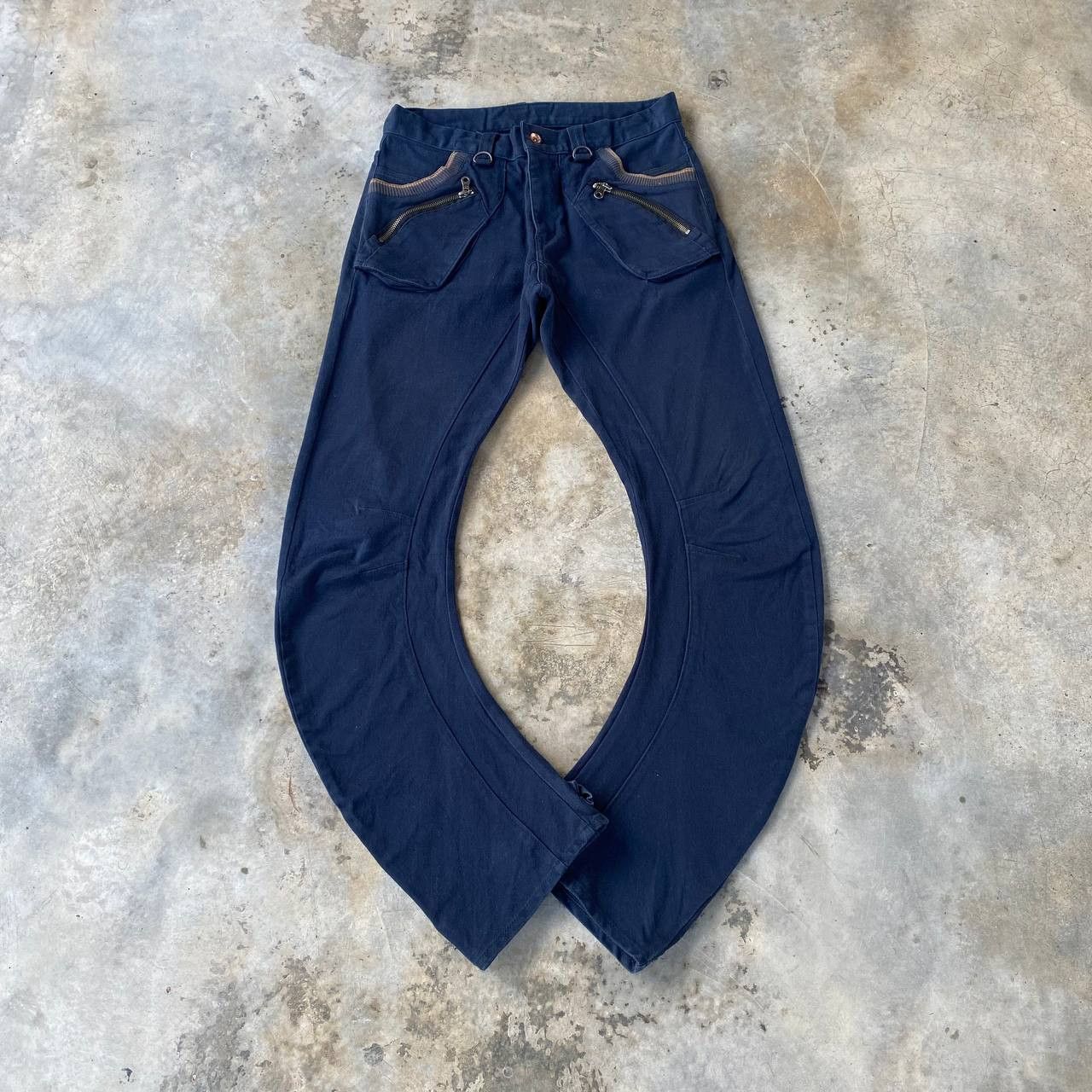 PPFM PPFM CURVED LEG BULL HORN PRISONER CARGO PANT Size US 31 - 1 Thumbnail
