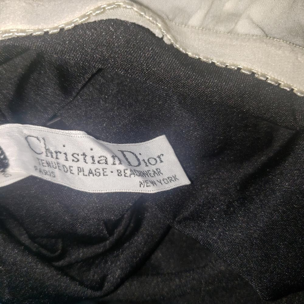 Dior CT1905 Christian Dior Vintage Black & Gold Bathing Suit 12 Size ONE SIZE - 9 Thumbnail