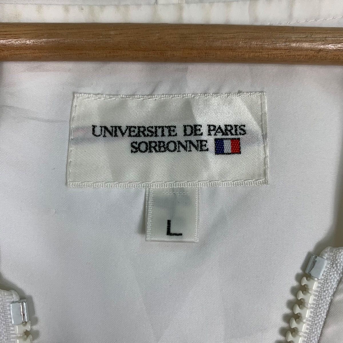 Vintage UNIVERSITE DE PARIS SORBONNE Big Logo Anorak #0379-C17 Size US L / EU 52-54 / 3 - 13 Thumbnail