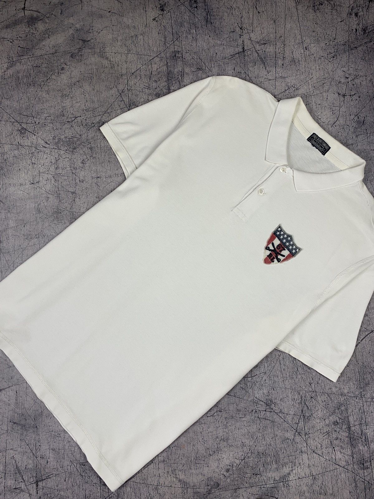 Polo Ralph Lauren Vintage Polo Ralph Lauren USA Polo Shirt Y2K Designer White Size US XXL / EU 58 / 5 - 1 Thumbnail