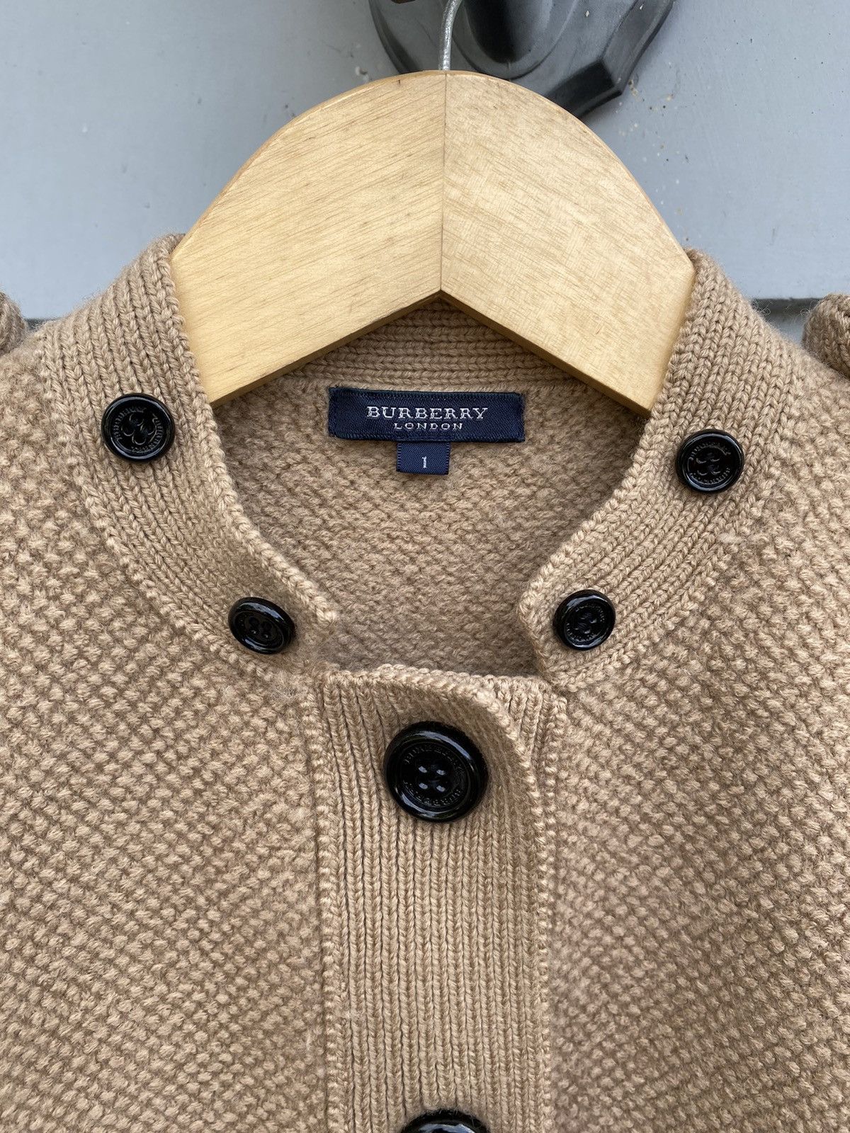 Burberry Burberry London Knit Coat Field Jacket Vintage Heritage Look Size XS / US 0-2 / IT 36-38 - 3 Thumbnail