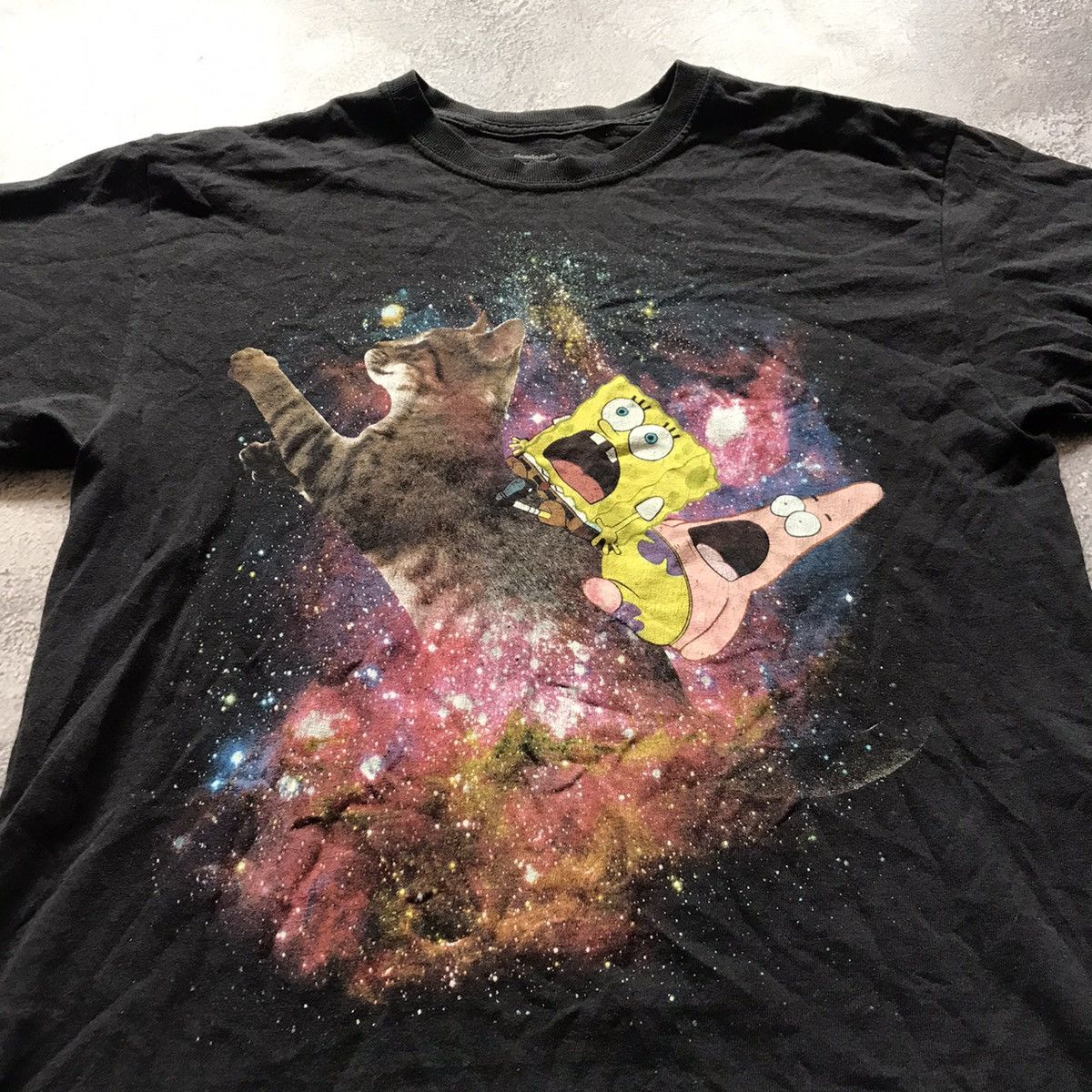 Vintage Vintage Y2K SpongeBob Patrick Graphic Tee Rave Skate Slim M Size US M / EU 48-50 / 2 - 2 Thumbnail