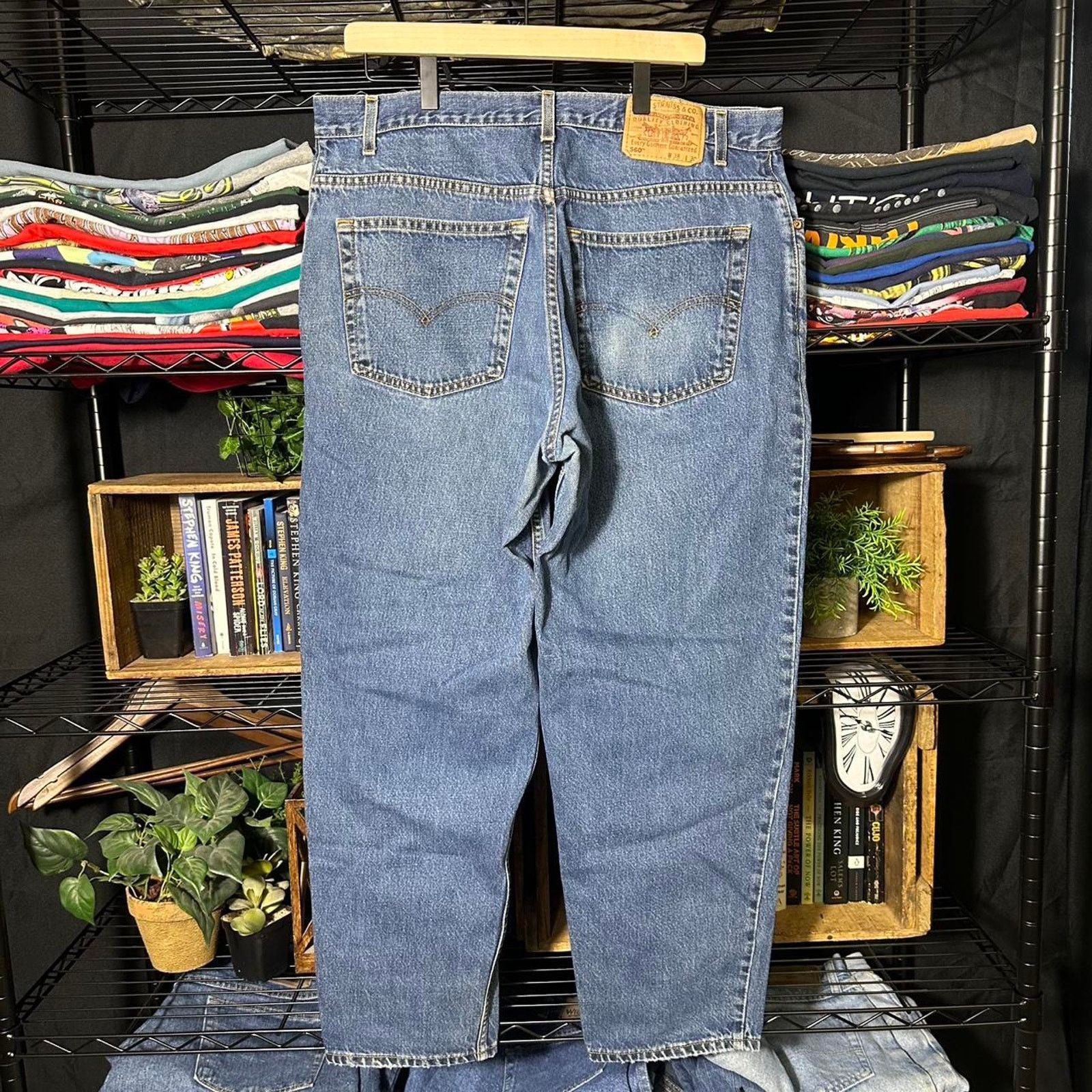 Levi's Vintage 90s Levi’s 560 Baggy Jeans Light Blue Loose Fit Pant Size US 38 / EU 54 - 1 Thumbnail