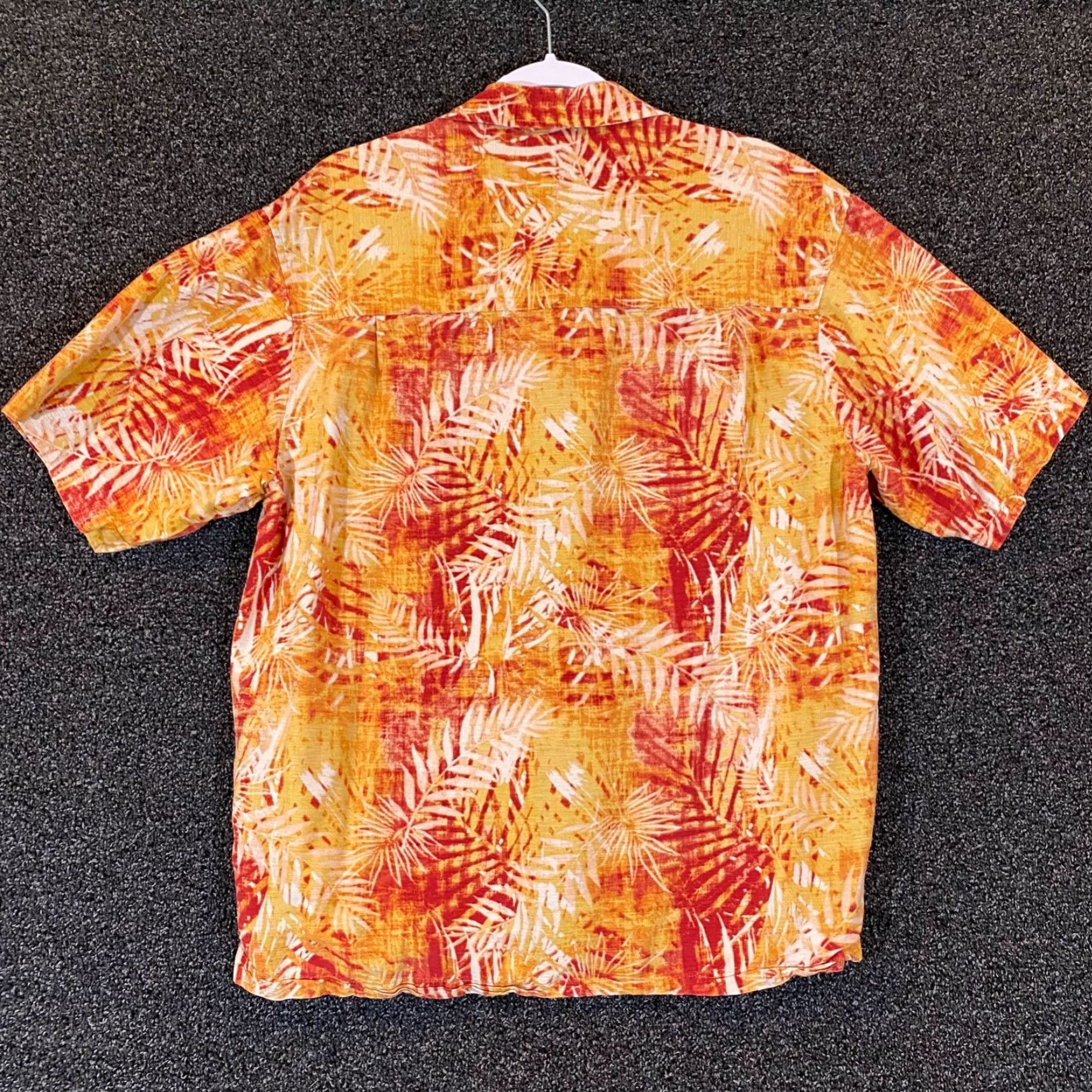 Vintage MARGARITAVILLE Shirt Men Large Orange Red Floral Hawaiian Jimmy Buffett 5 Oclock Size US L / EU 52-54 / 3 - 7 Thumbnail