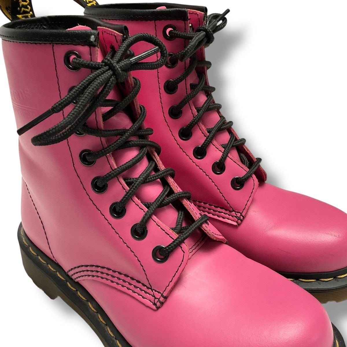 Dr. Martens Dr. Martens Air Wair Fuchsia Pink Smooth Leather Boots Size US 6 / IT 36 - 2 Thumbnail