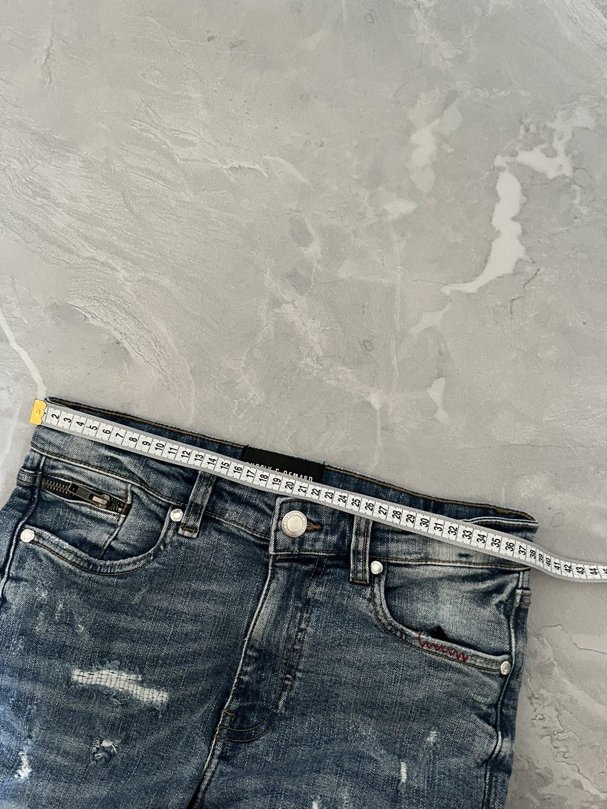 Japanese Brand Destroyed Underground Y2K Slim / Weathered Subversive 90s Size US 30 / EU 46 - 7 Thumbnail